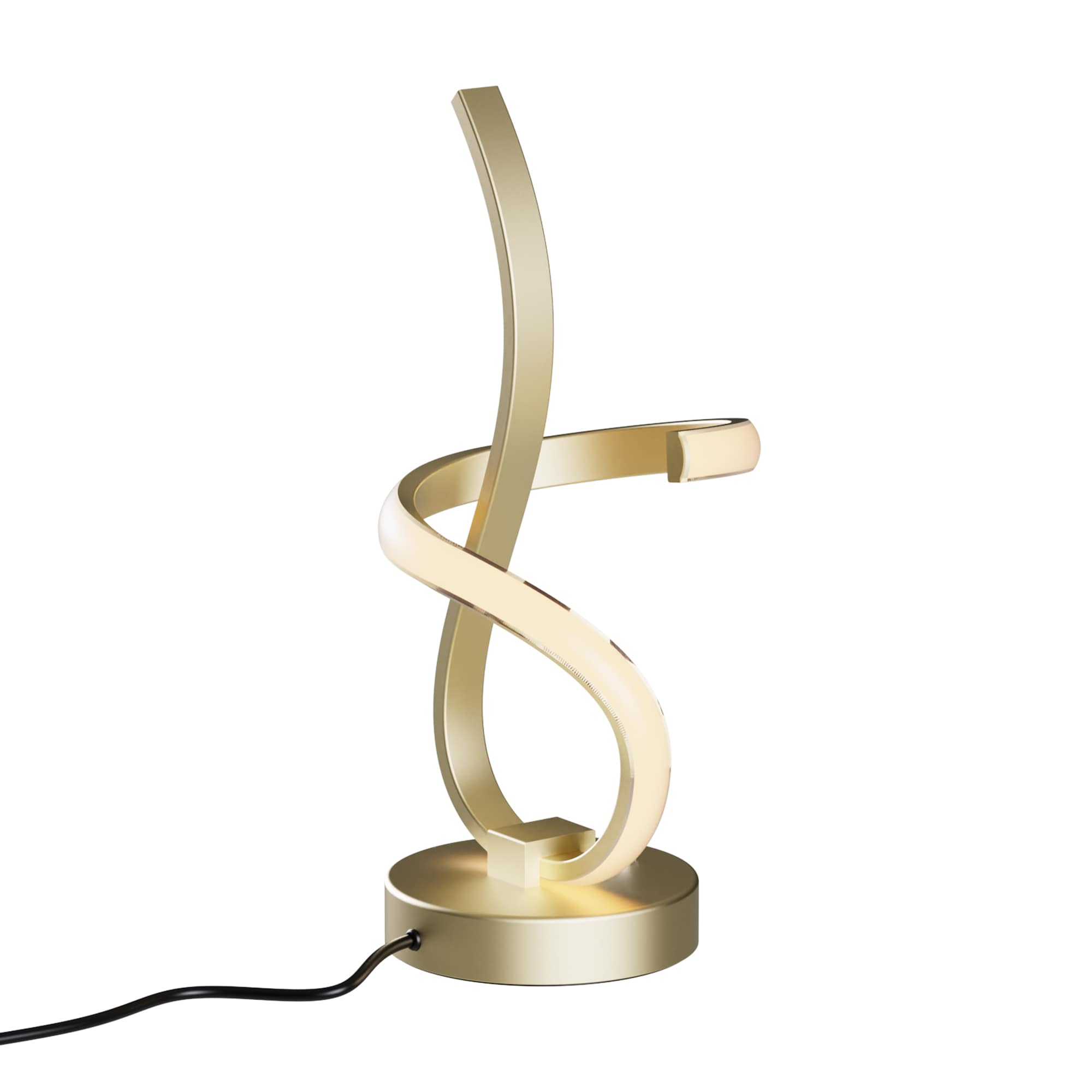 Infibrite IB-032-3-TL Abstract 11-in Gold Touch Standard Desk Lamp
