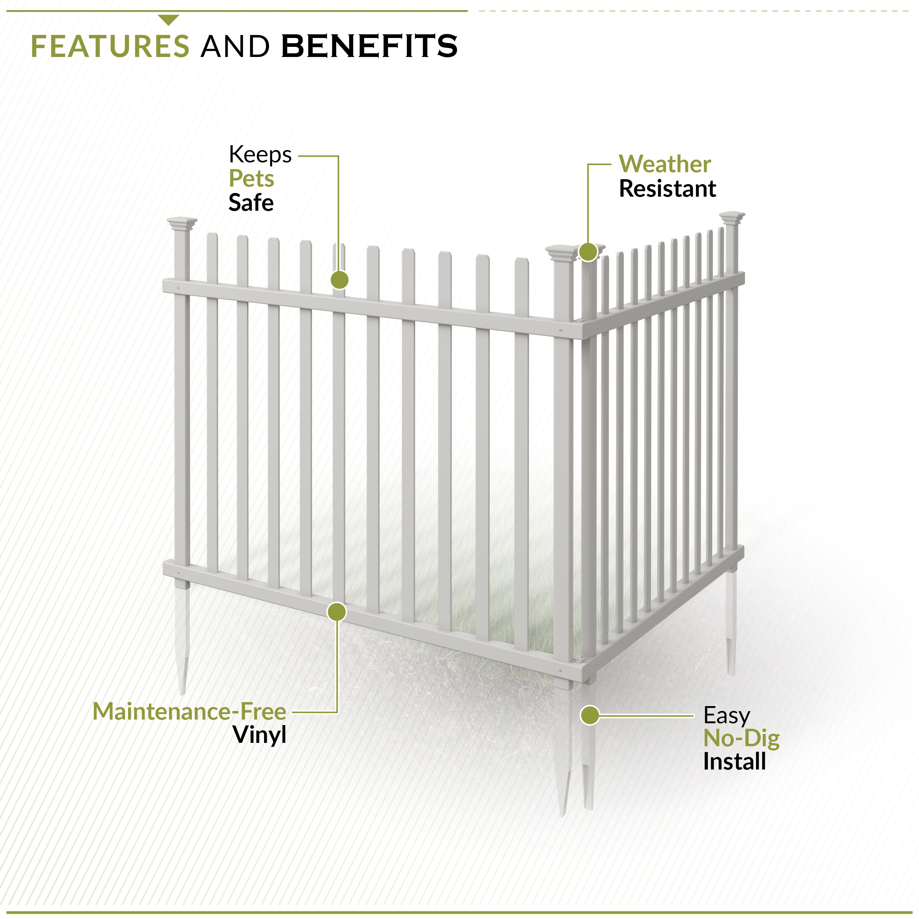 Zippity Outdoor Products ZP19057 Vinyl-Fence-Panels - View #4