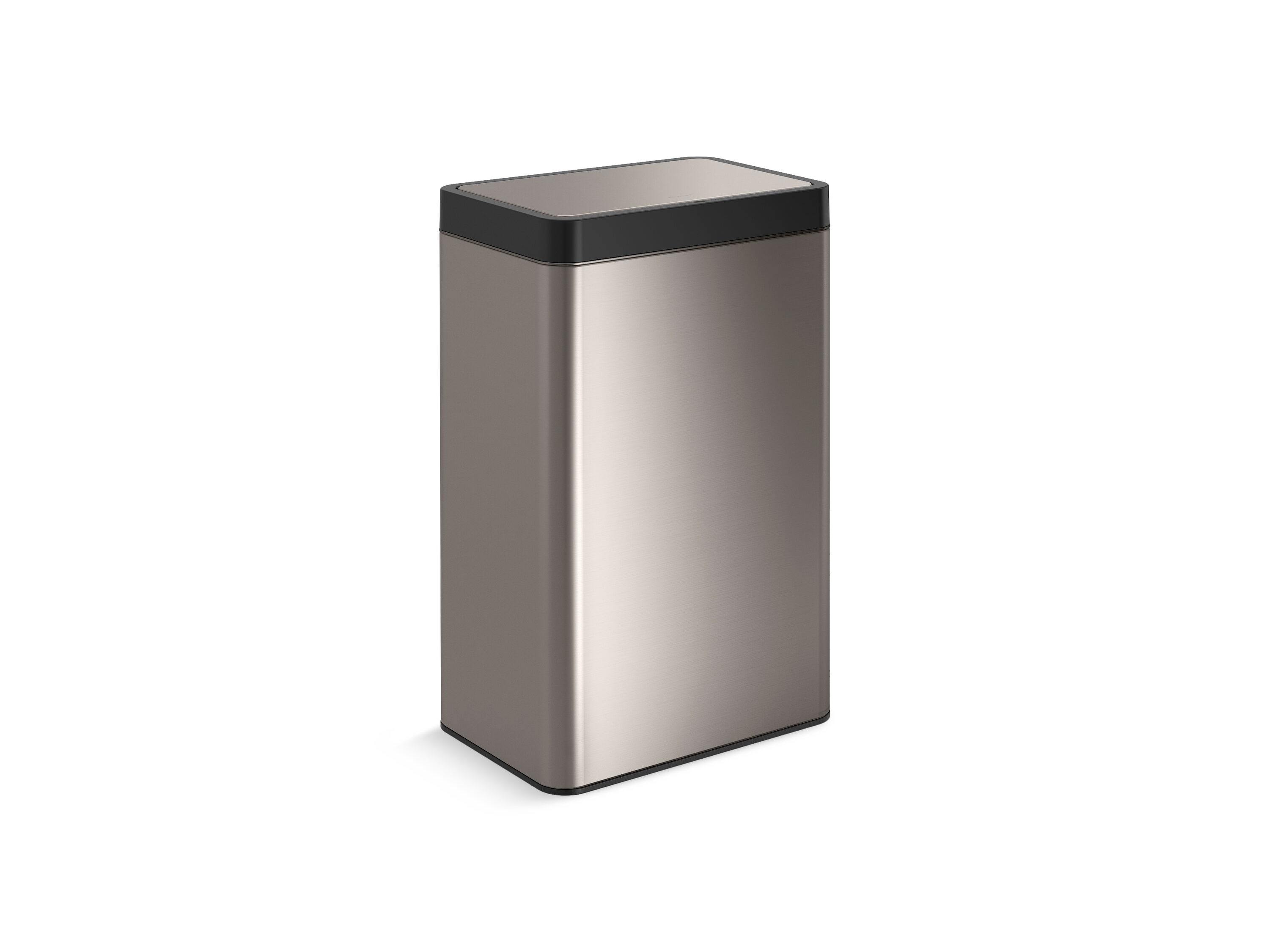 13-Gallon Touchless Stainless Steel Trash Can with Fingerprint Resistant Finish