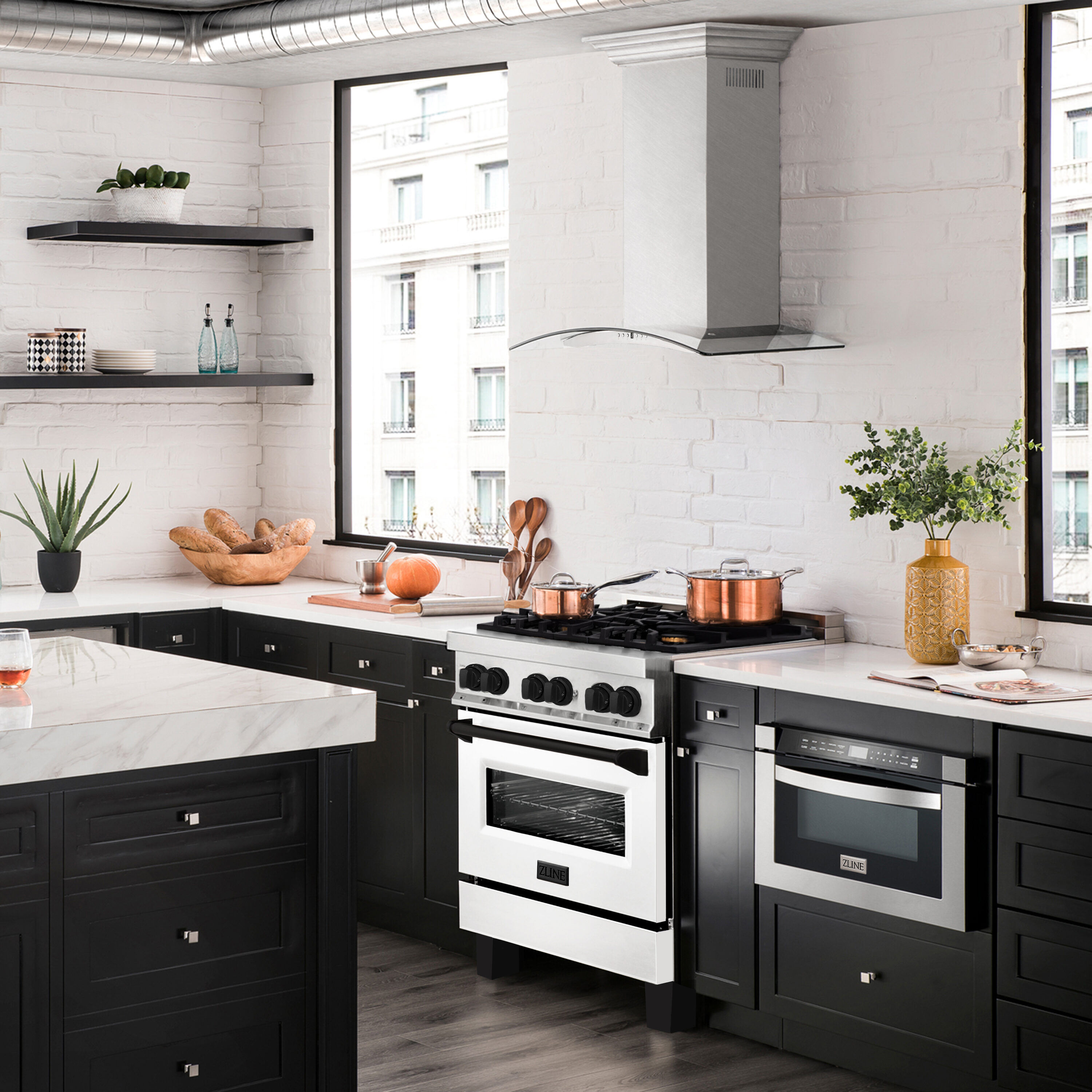ZLINE KITCHEN & BATH RAZ-WM-30-MB Dual-Fuel-Ranges - View #3