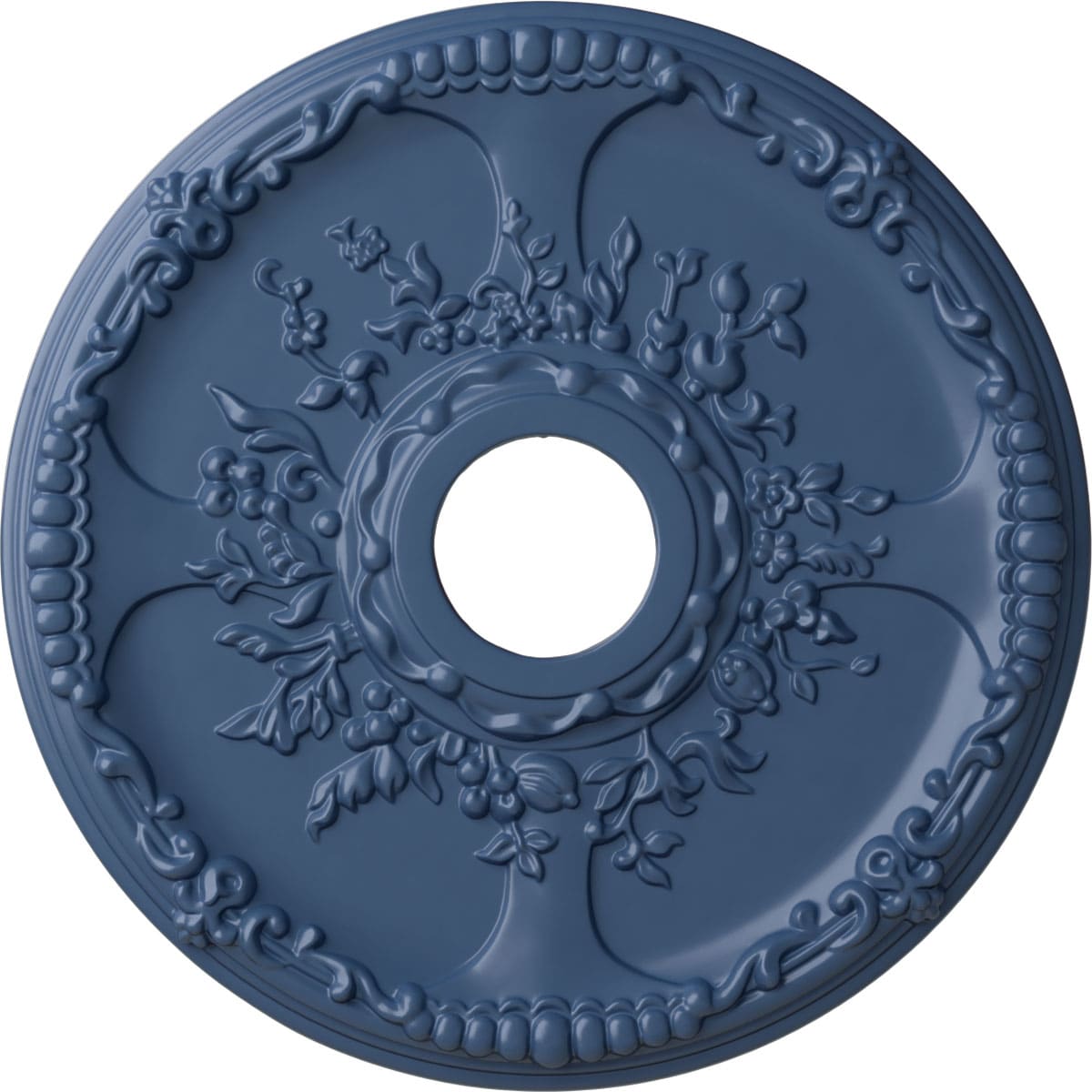 Ekena Millwork CM18SEAMF Antioch 18-Inches W x 18-Inches L Painted Americana Polyurethane Whole Ceiling Medallion
