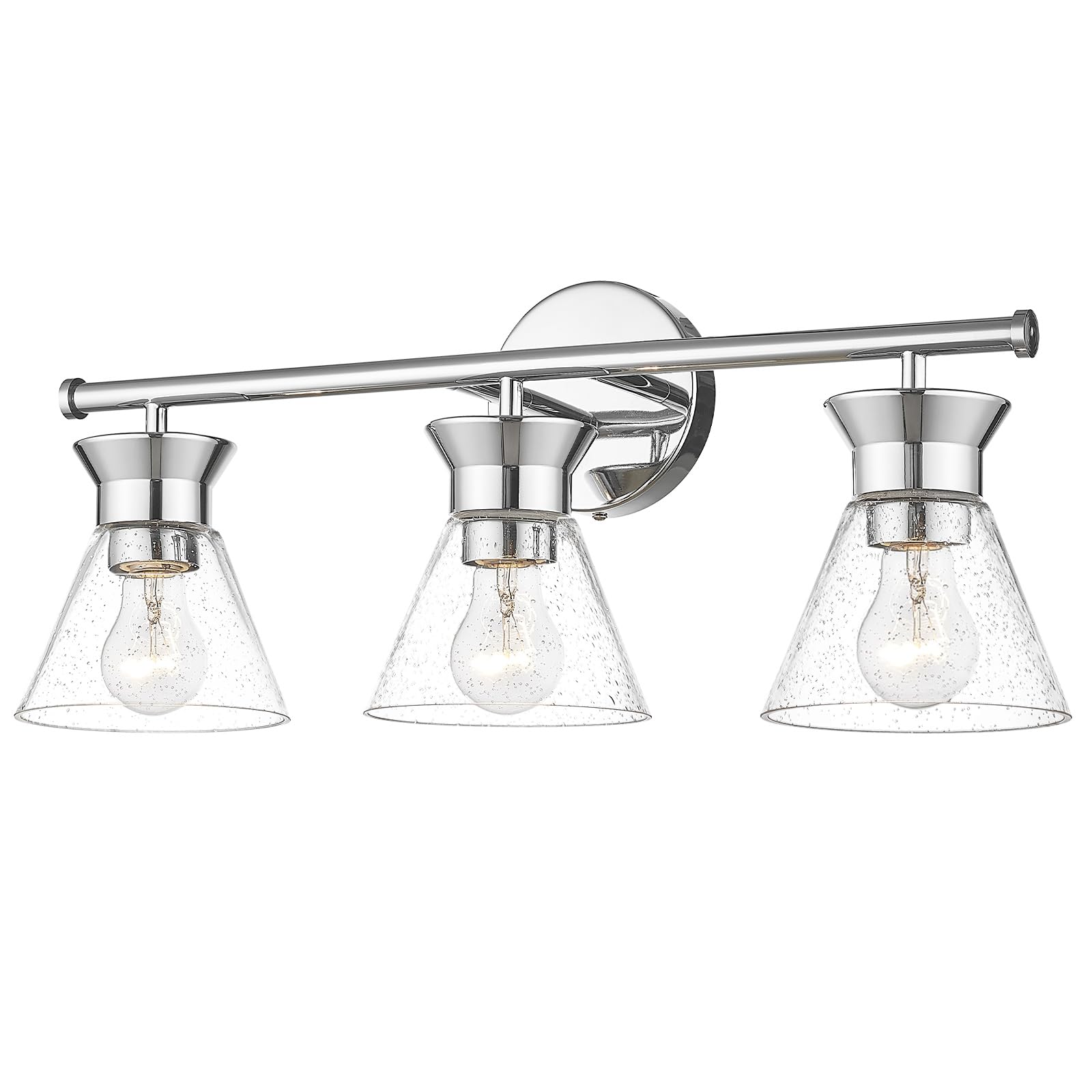 LTMATE LSZJF75B-3W CH JAZAVA 4.8-in 3 -Light Chrome Farmhouse Vanity light