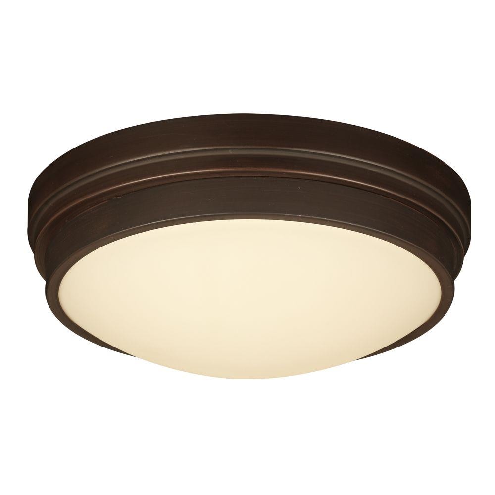 PLC Lighting 99900BZLED 1-Light 13.5-in Bronze LED Flush Mount Light