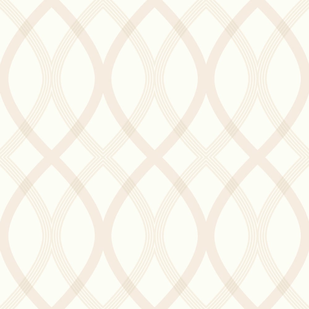 Beacon House 2535-20666 Simple Space 2 56.0-Sq. Feet Beige Non-woven Geometric Unpasted Wallpaper