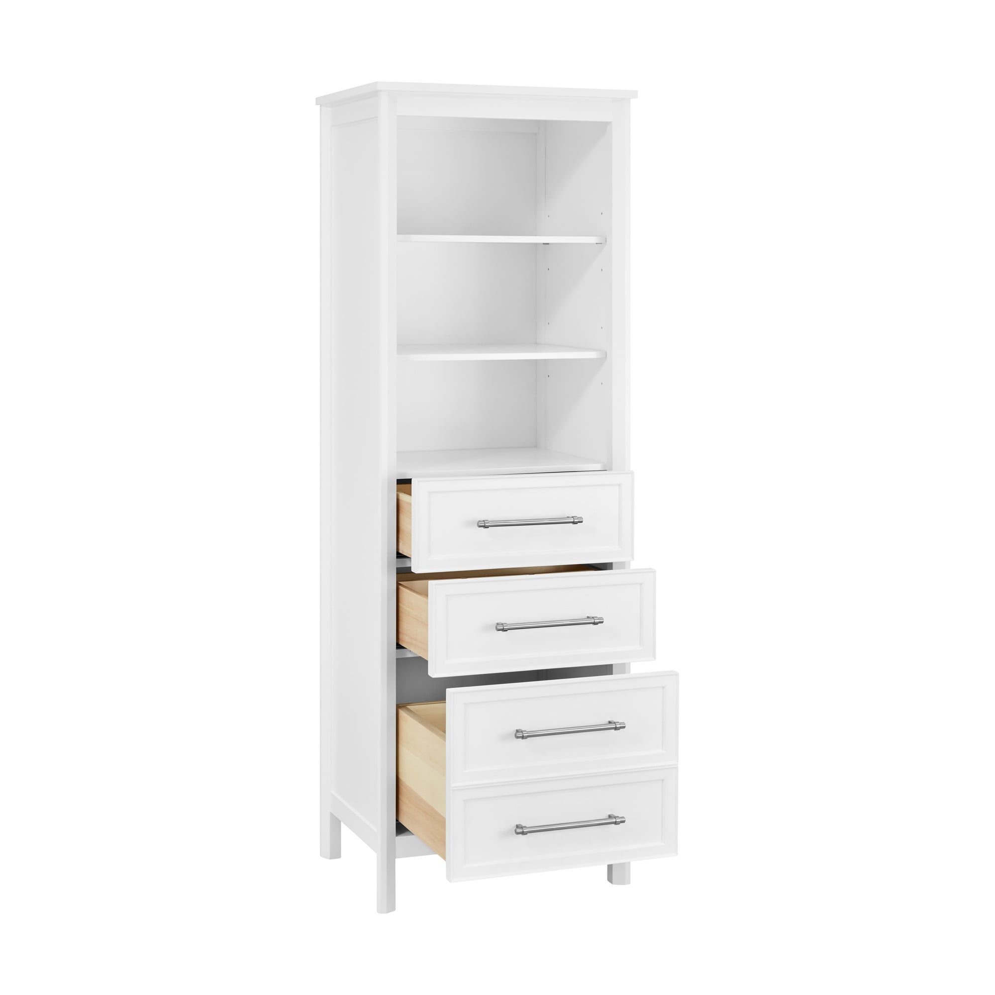 ED Ellen DeGeneres Riven 24-in x 72-in x 18-in White Freestanding Soft ...