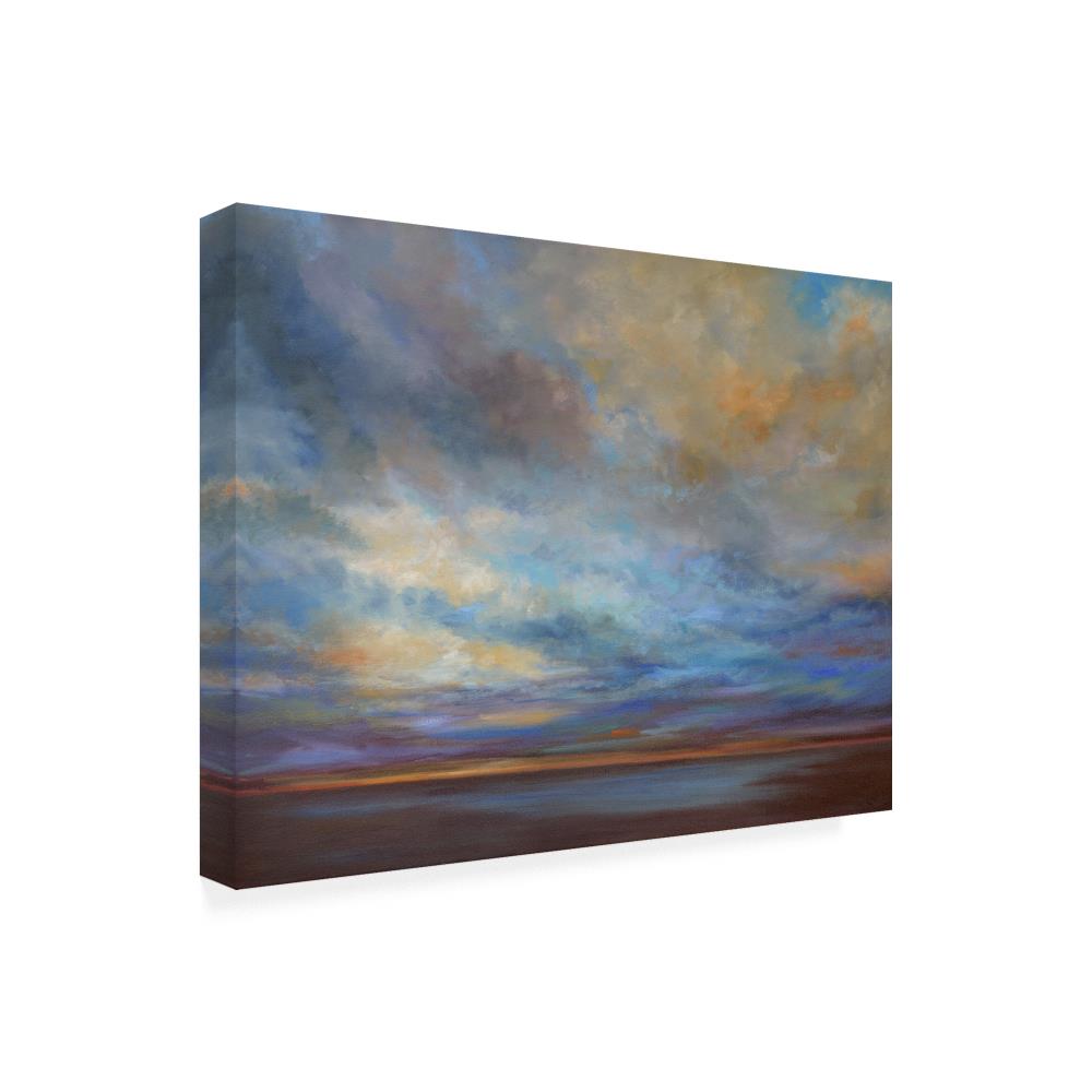 Trademark Fine Art Framed 24-in H x 32-in W Abstract Print on Canvas in ...