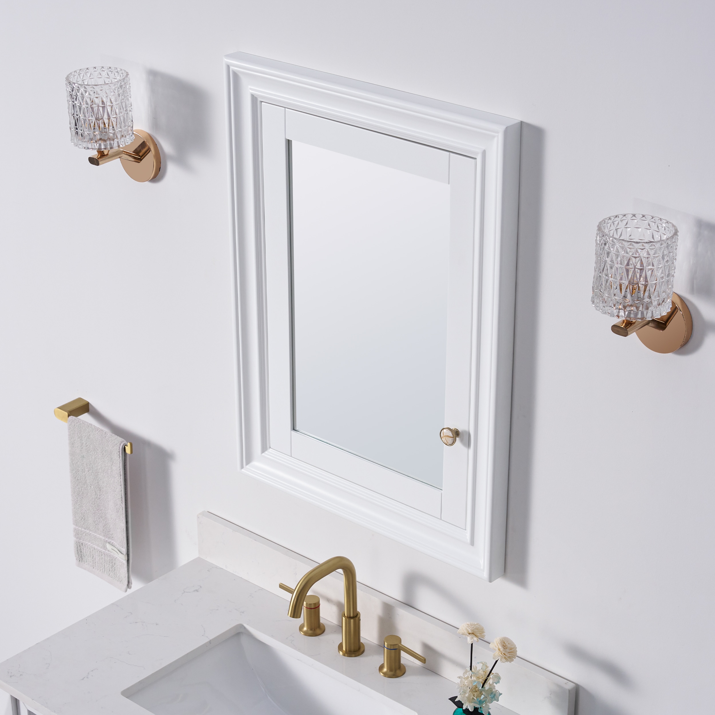 WELLFOR F2432MCL-WT Bathroom-Medicine-Cabinets - View #5
