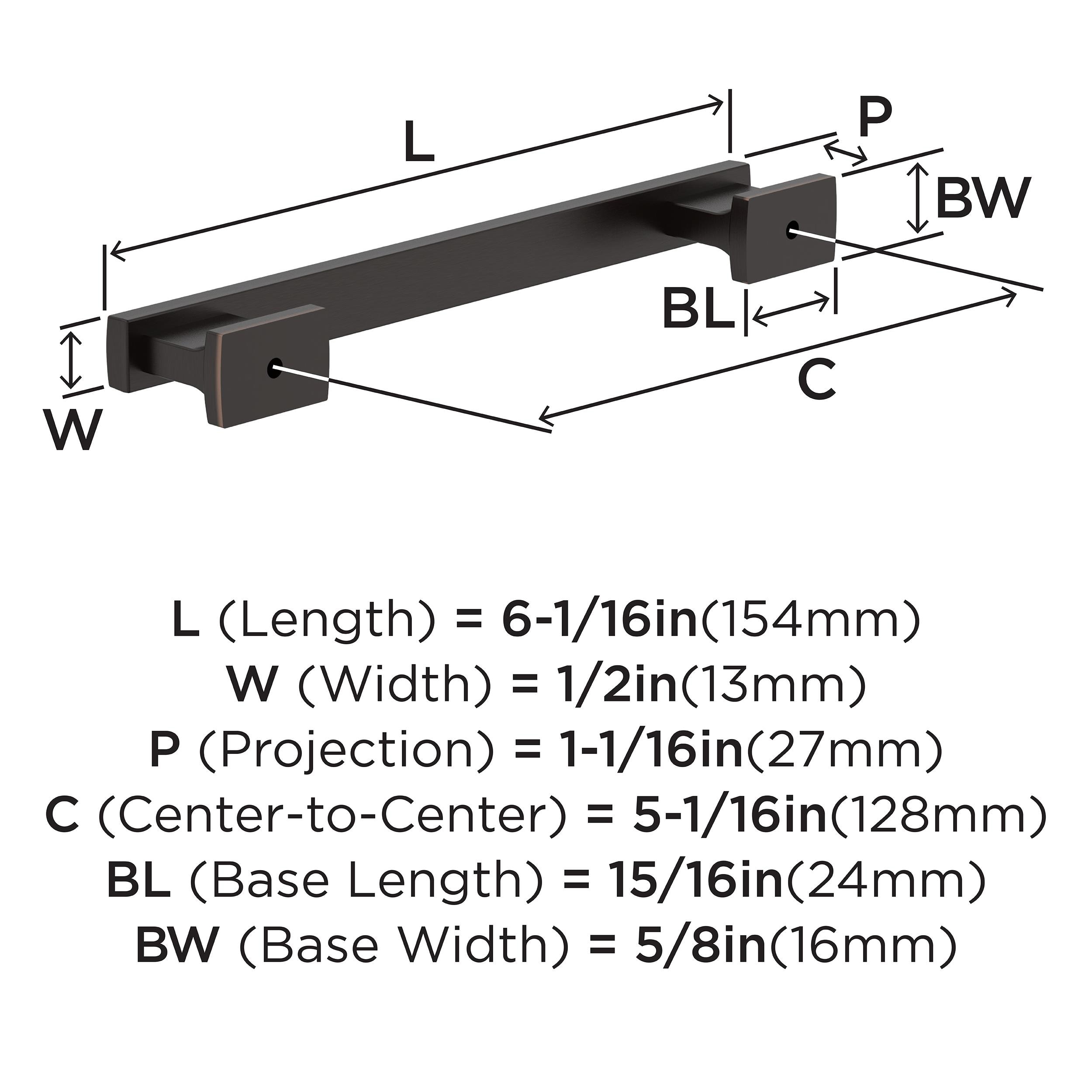 Amerock 25VMP37092ORB Cabinet-Pulls - View #4