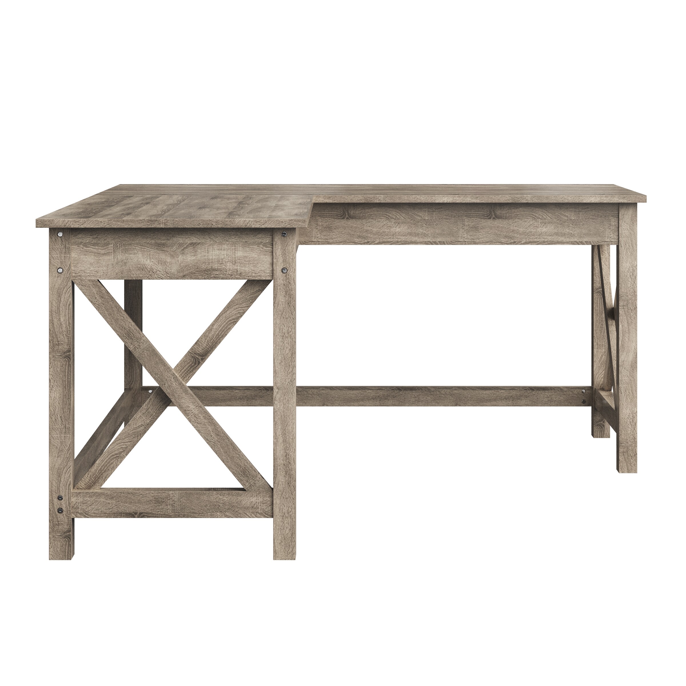 Lavish Home 80-DESK-L2-LGR desks - View #6