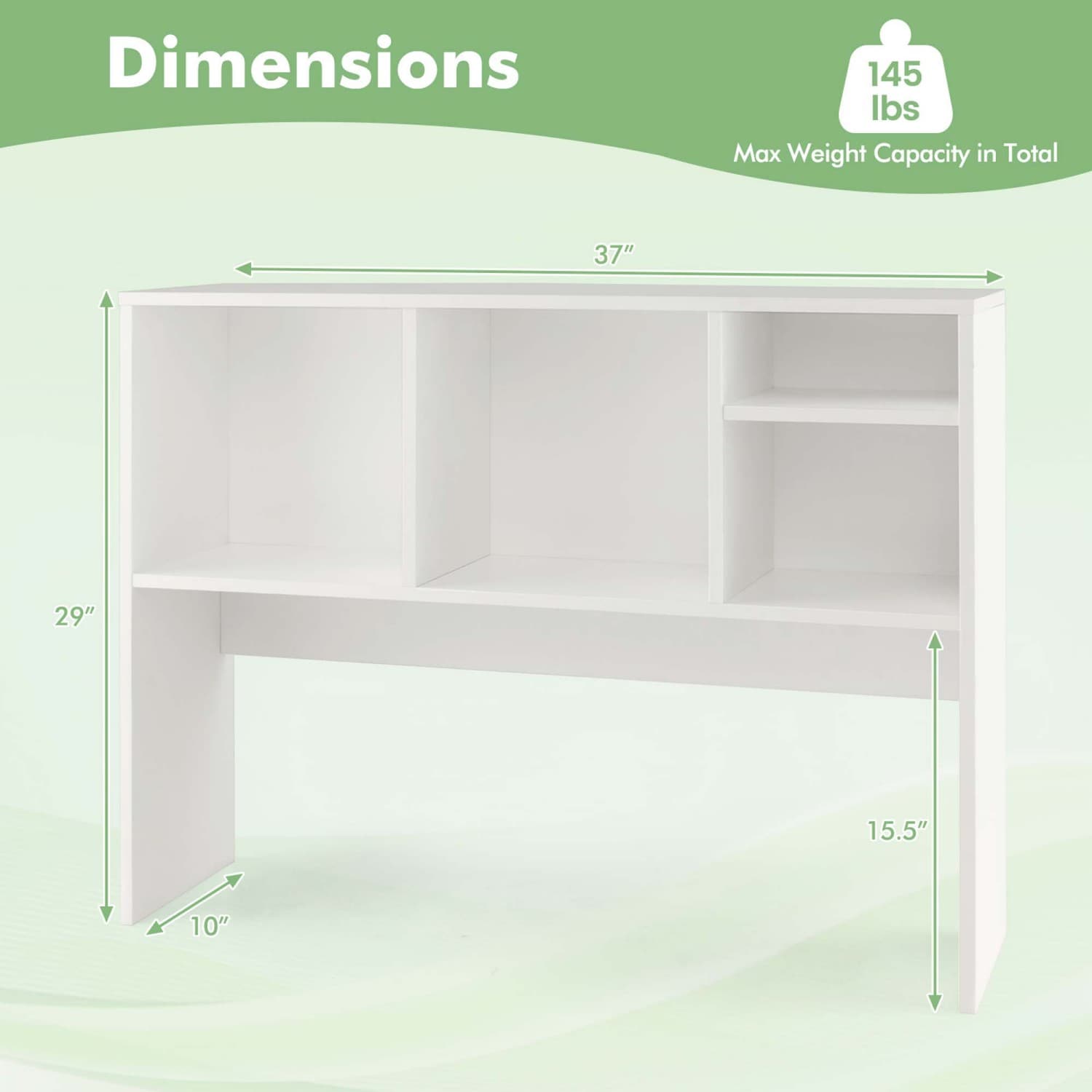 Costway CB10482WH Desktop-Organizers - View #3