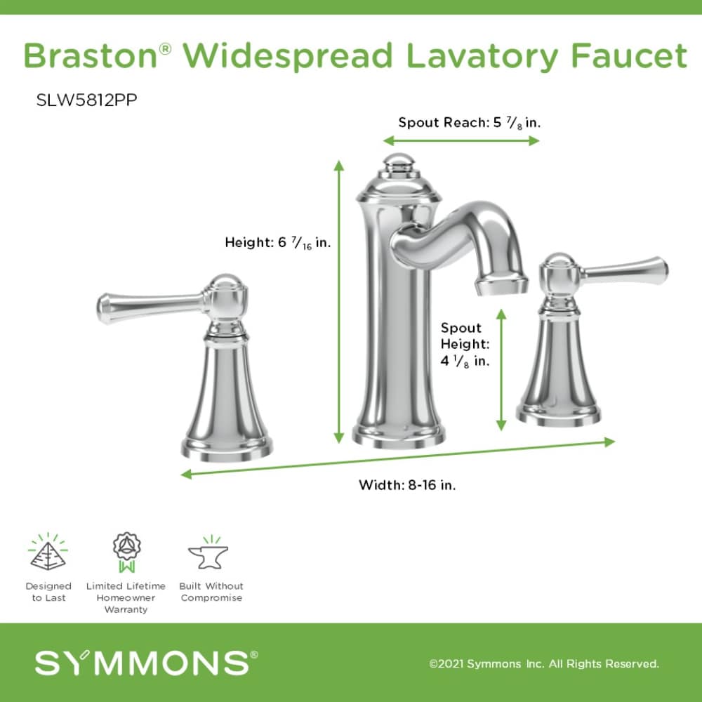 Symmons SLW5812PP Lavatory-Faucets - View #3