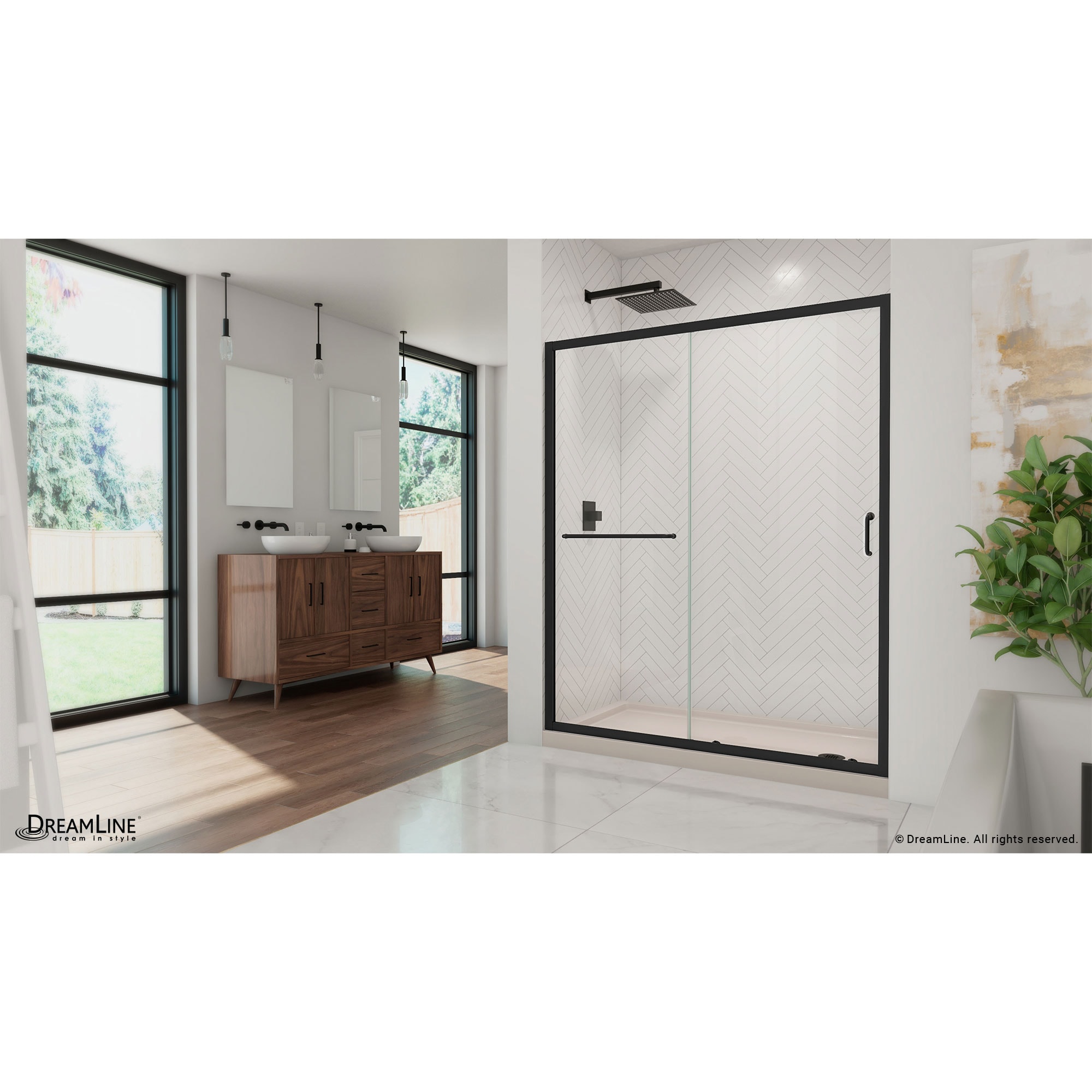 DreamLine DL6972CLR-22-09 Alcove-Shower-Kit - View #2