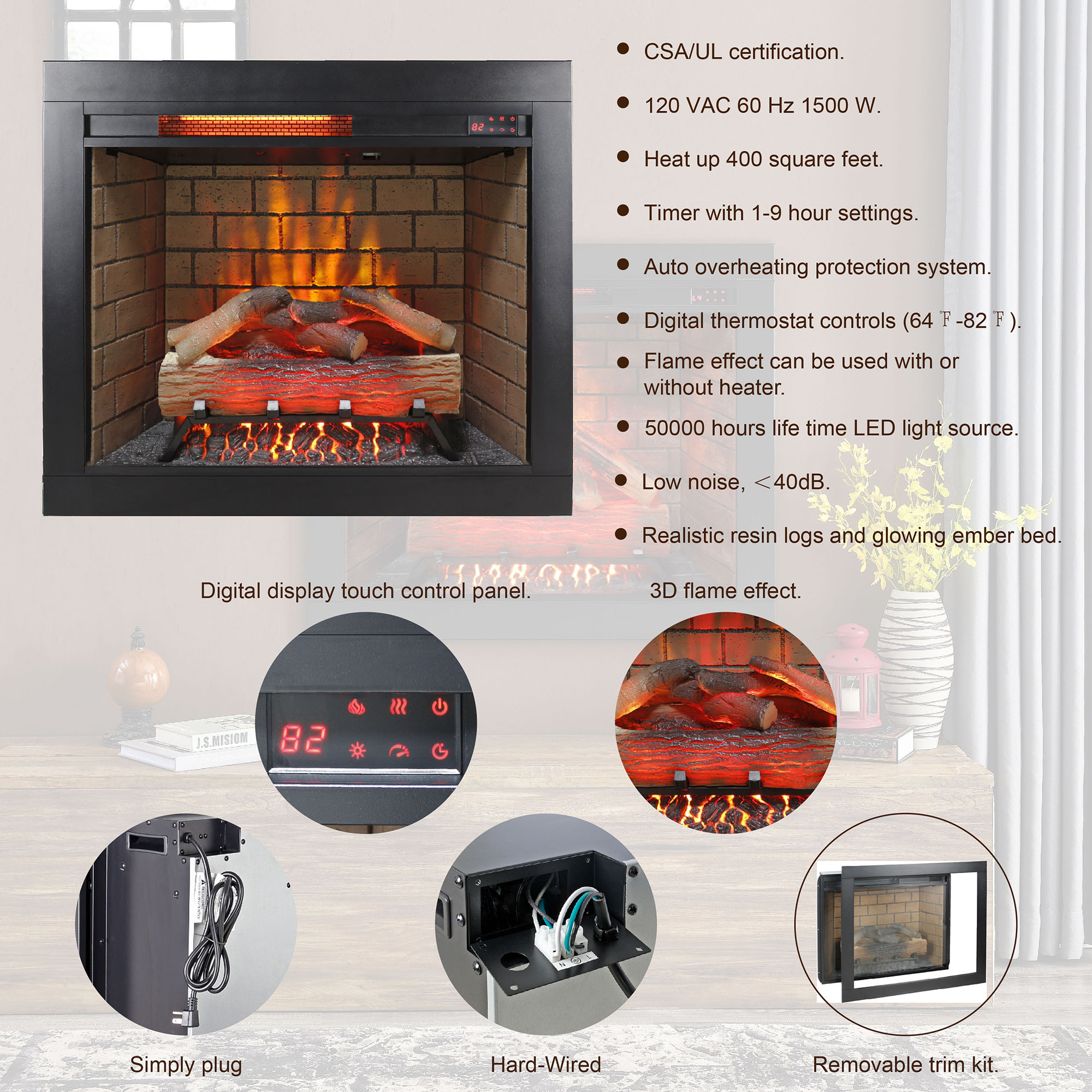 Bybafun YC0700179 Electric-Fireplace-Fireboxes - View #11