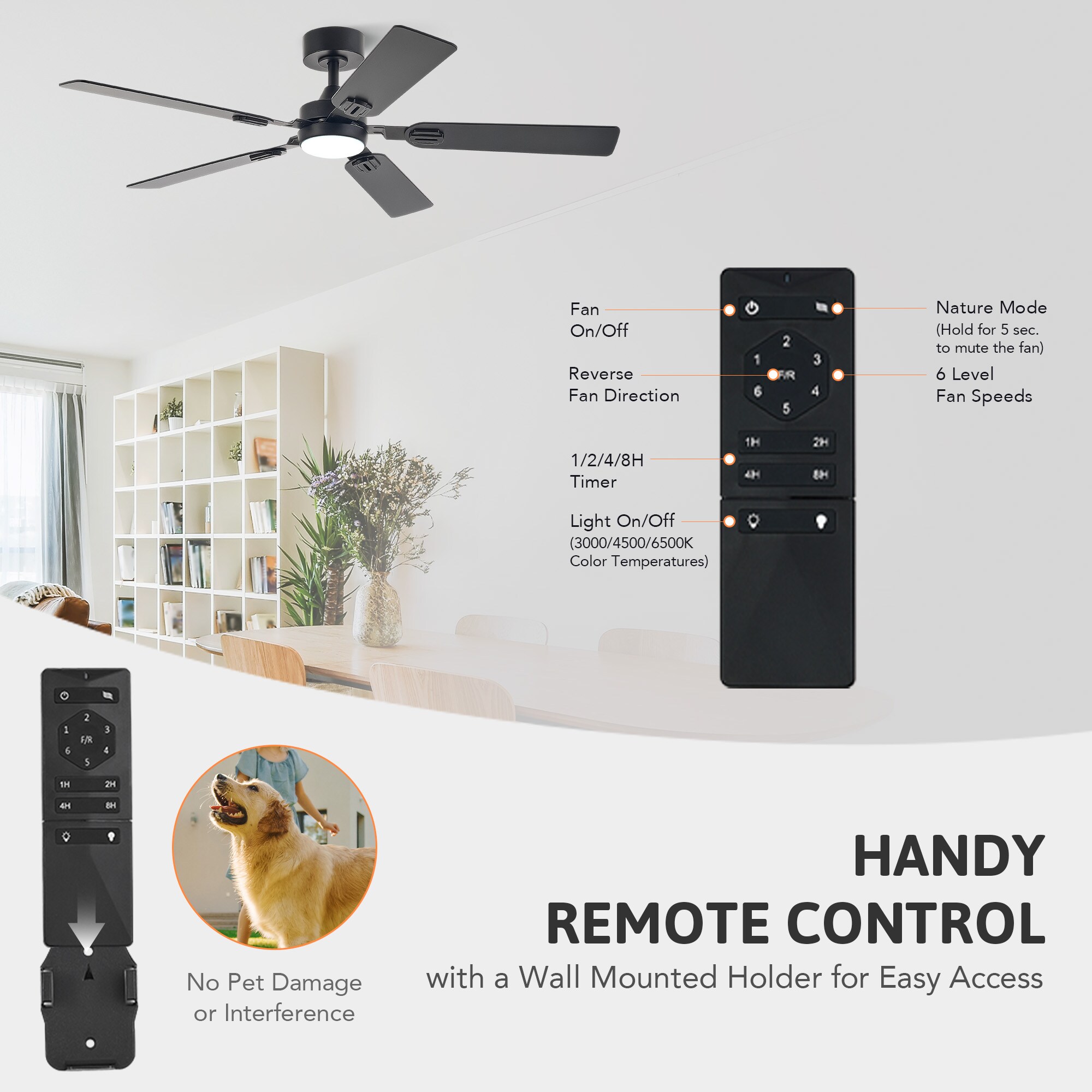 CO-Z CFN-1318-BK Ceiling-Fans - View #10