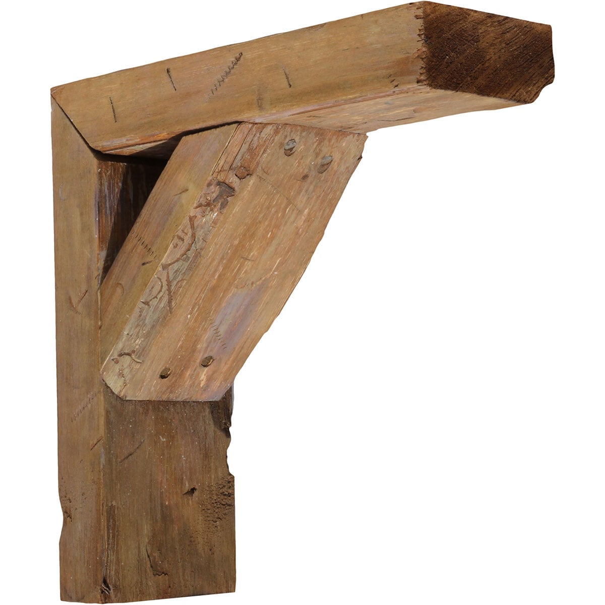 Hot Reclaimed Wood Shelf Corbels 3.5