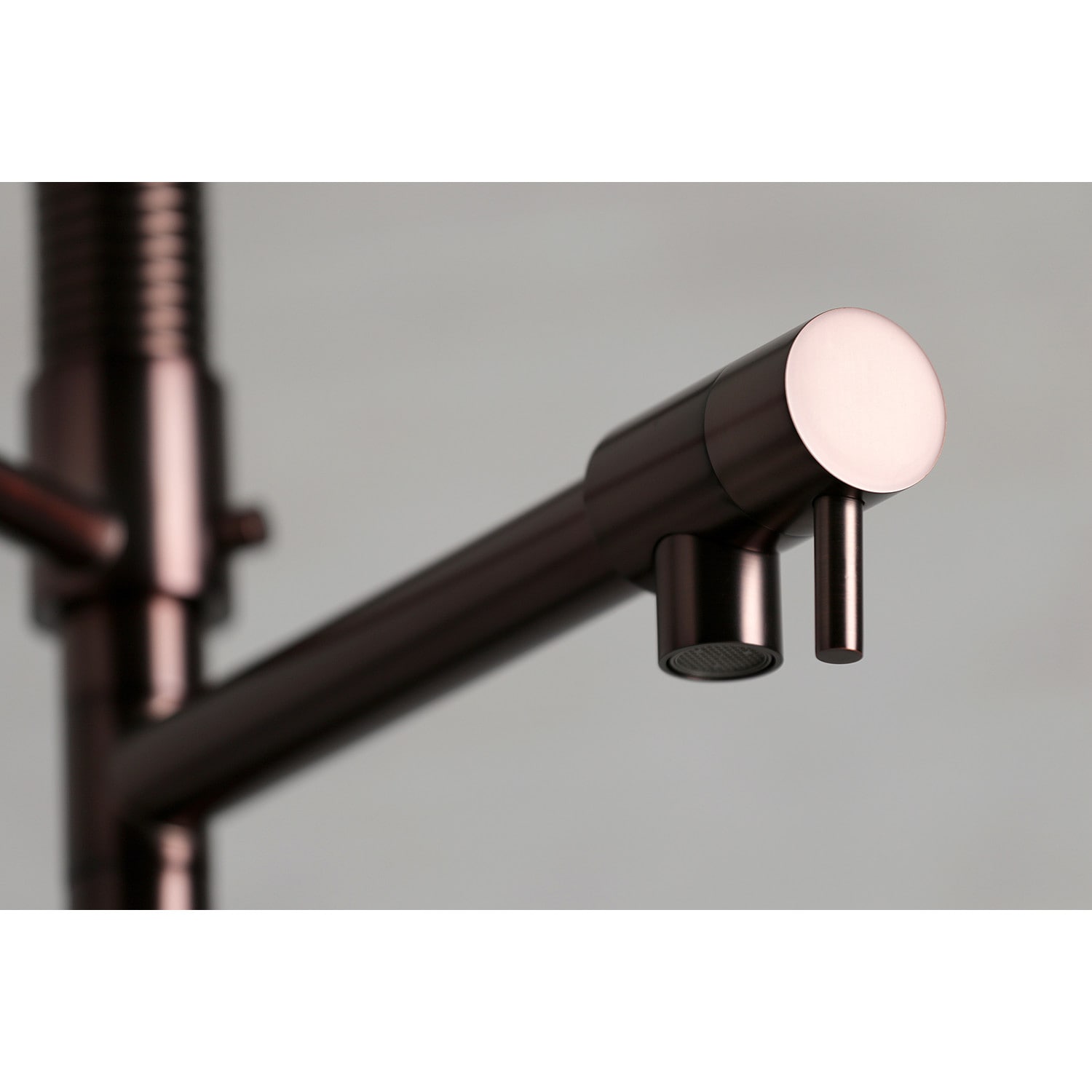 Kingston Brass WLLS8505CTL Continental Oil Rubbed Bronze Double Handle Deck-mount Pre-rinse Kitchen Faucet ( Deck Plate Included )