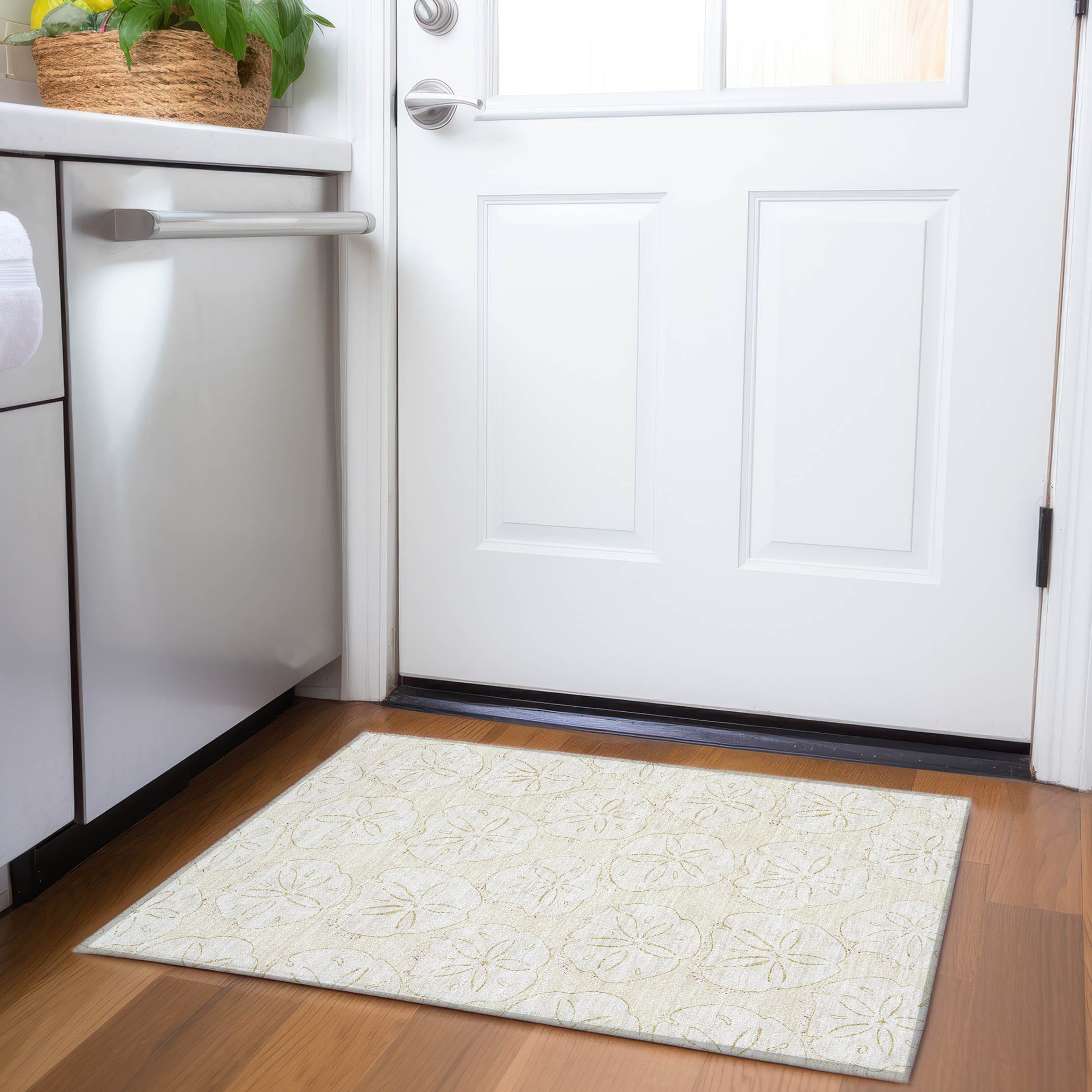 Addison Rugs AMF189SD20X30 Mayfield AMF189SD 2 x 3 (ft) Loomed Polyester Sand Rectangular Indoor Geometric Machine washable Area rug