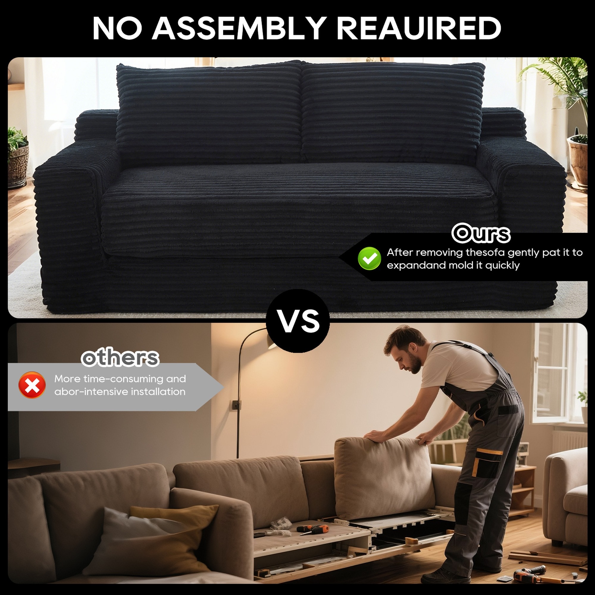 HyperDrop Cart W-W3561P417888 Sofas-Loveseats - View #3