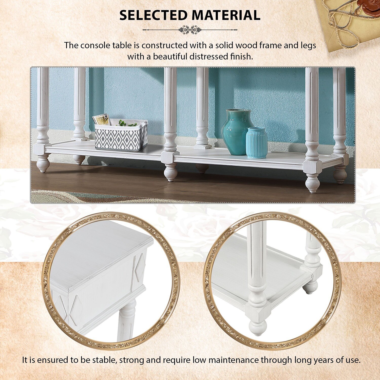 SINOFURN SYA020135WT Console-Sofa-Tables - View #7