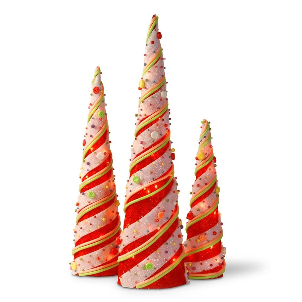 National Tree Company MZTR-ASST-7L 39.4-Inches Freestanding Tree Free standing decoration with Clear Incandescent Lights