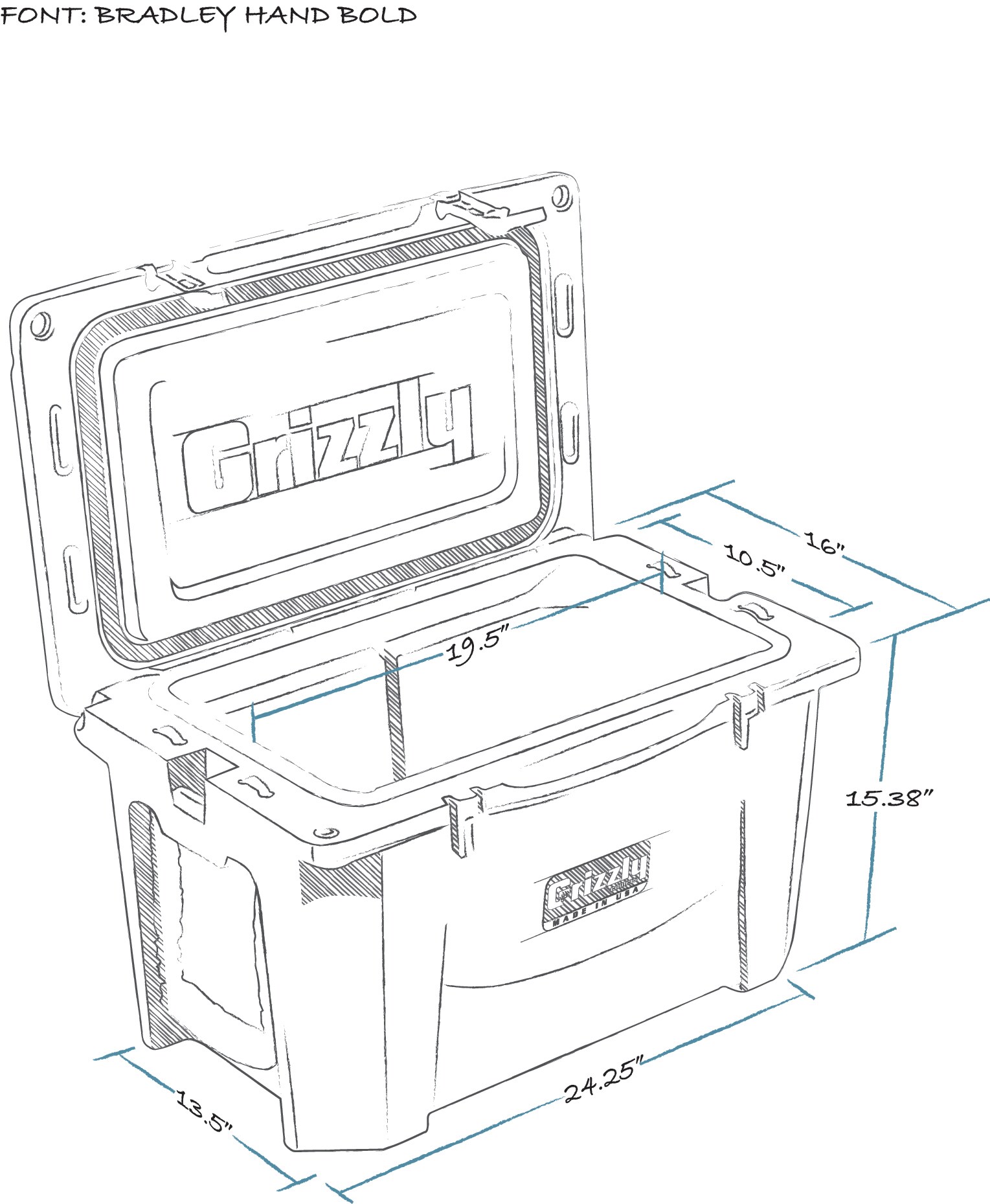 Grizzly Coolers Lime Green Insulated Chest Cooler in the Portable