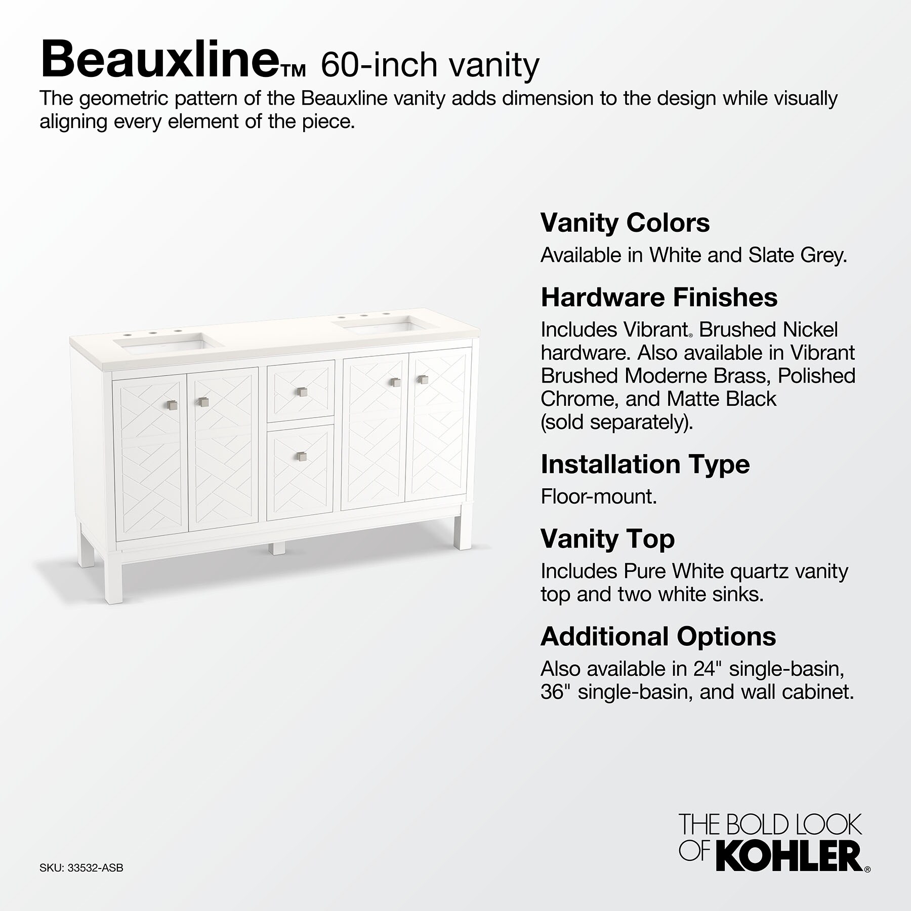 KOHLER 33532-ASB-1WX Bath-Vanity-Combo - View #11
