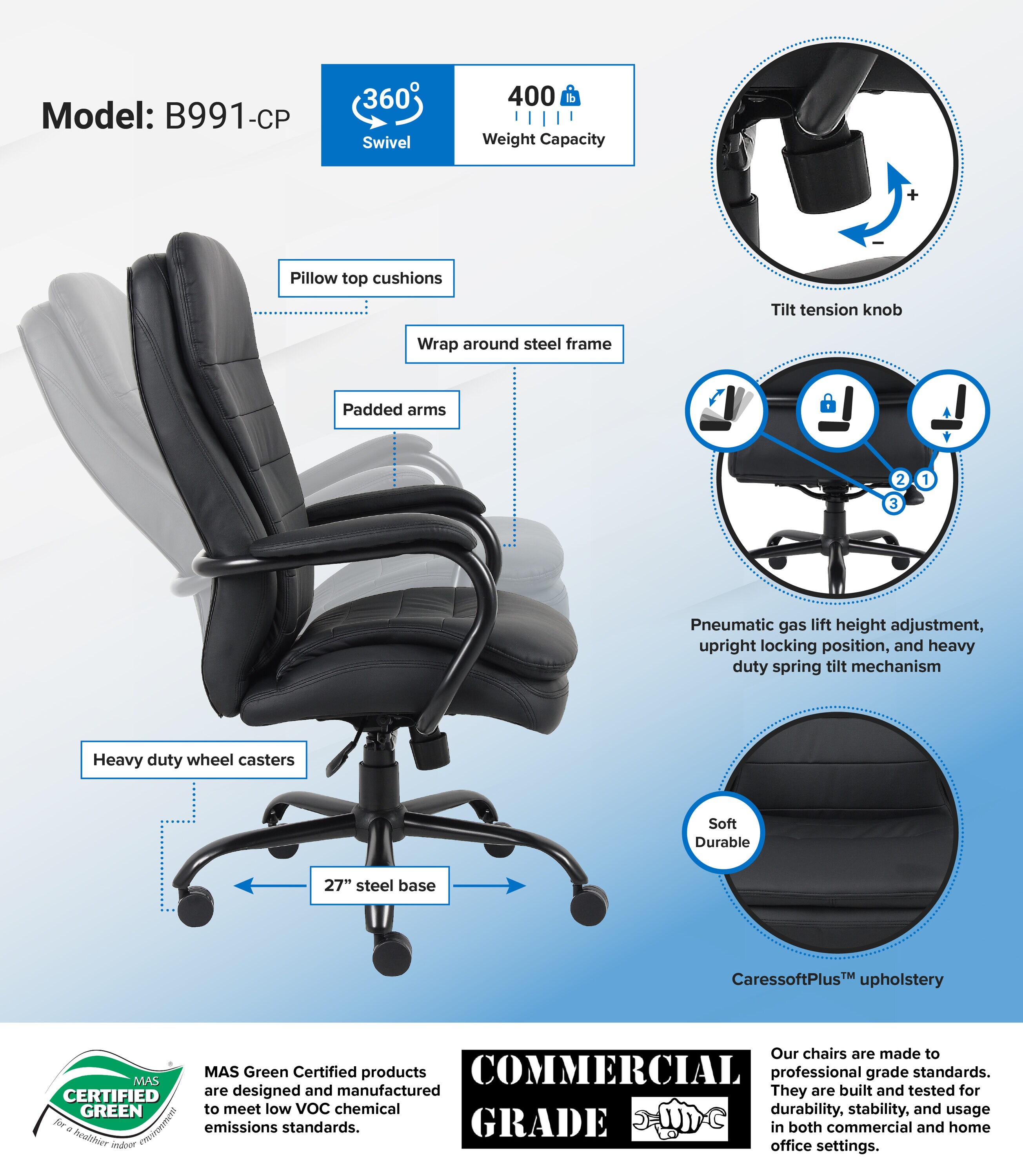 Boss Office Products B991-CP Office-Chairs - View #7