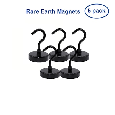 RELIABILT 5-Pack Black Magnetic Storage/Utility Hook (Capacity) in the Utility Hooks & department at Lowes.com