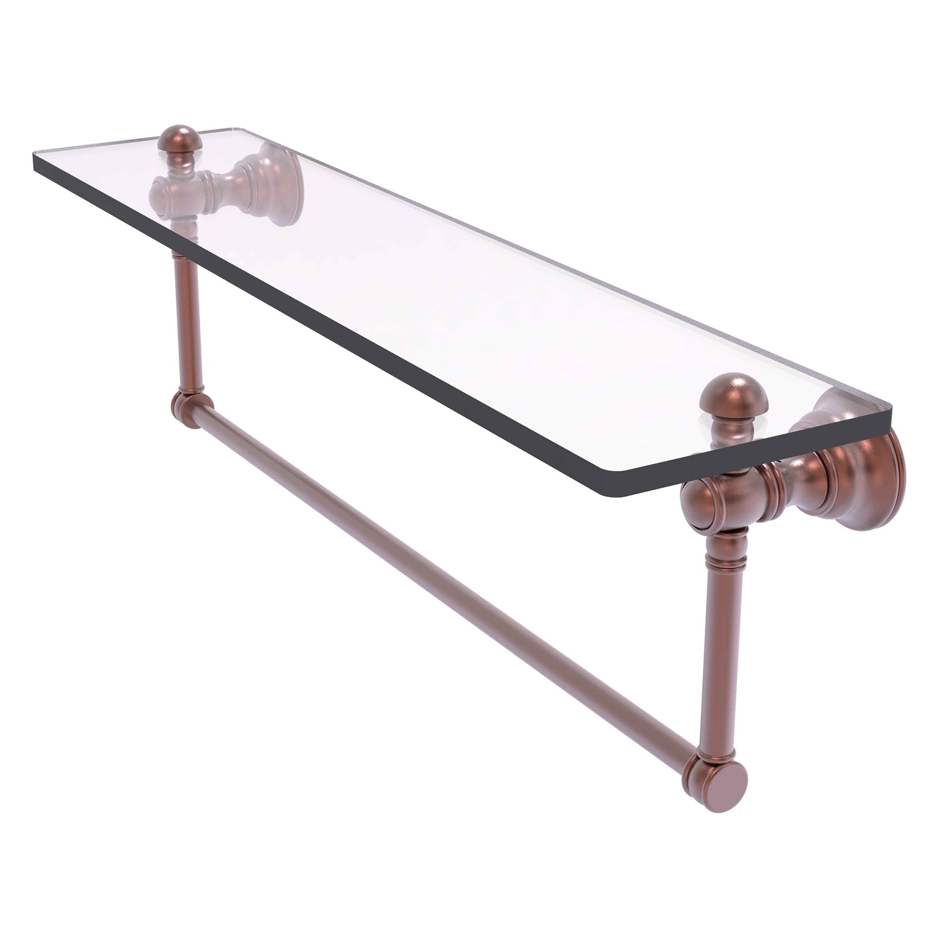 Allied Brass CL-1-22TB-CA Carolina Antique Copper Wall mount Bathroom Shelf ( 22-in x 7-in x 5-in )