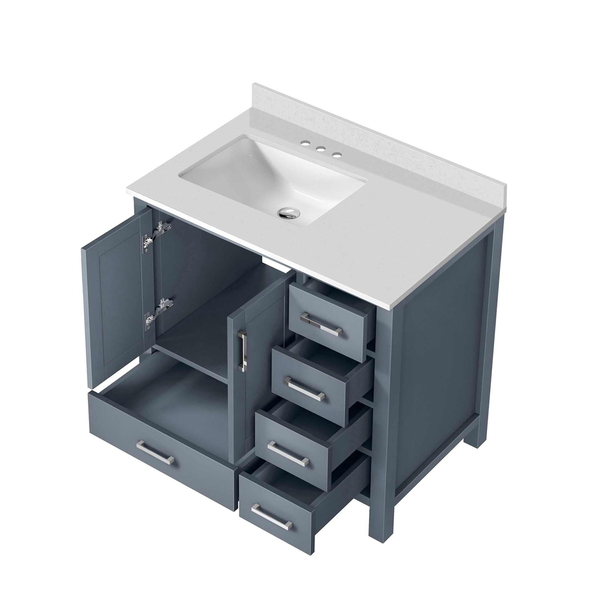 Lexora LJ342236SBWQ000L Bath-Vanity-Combo - View #3
