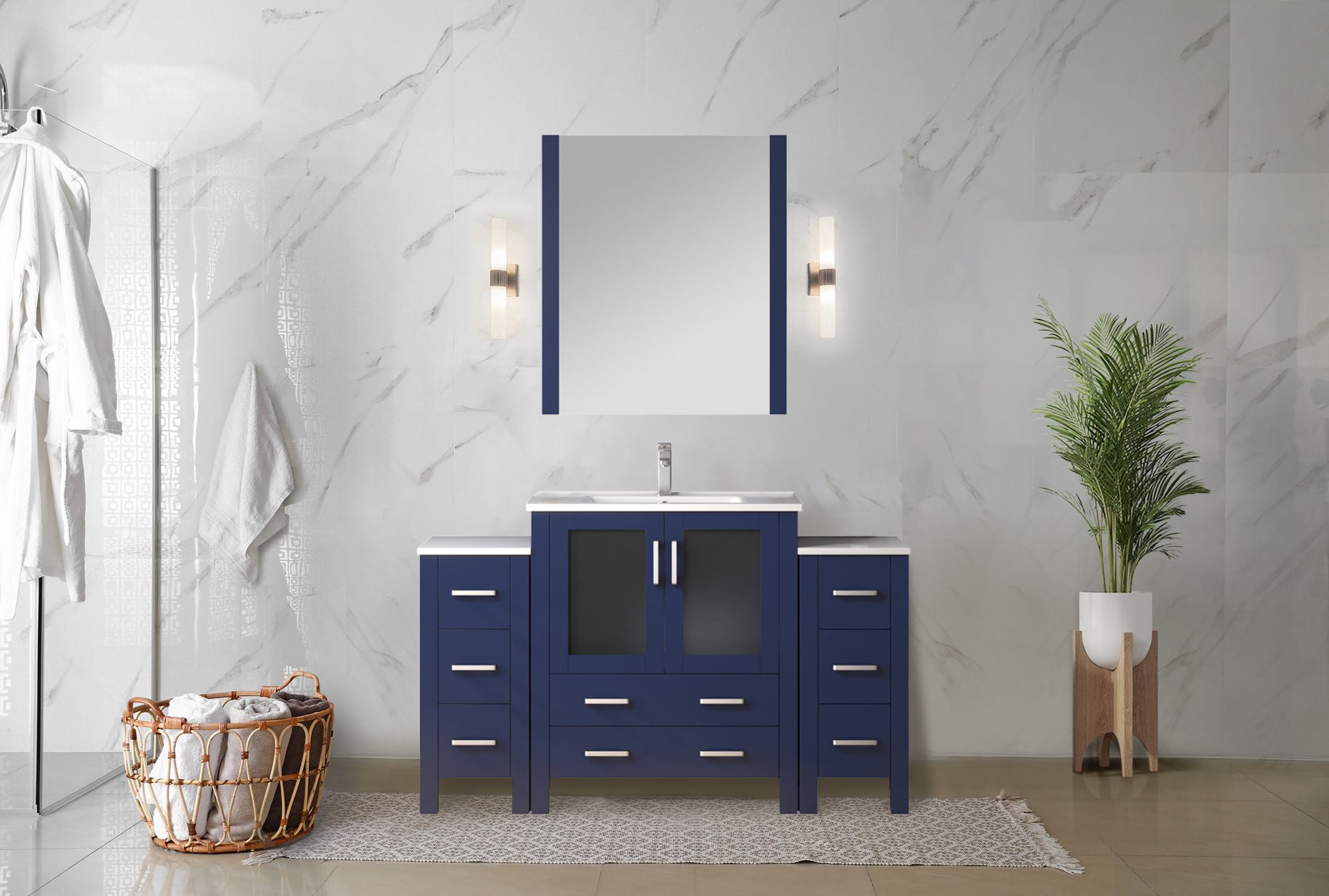 Lexora LV341854SEESM28 Bath-Vanity-Combo - View #5
