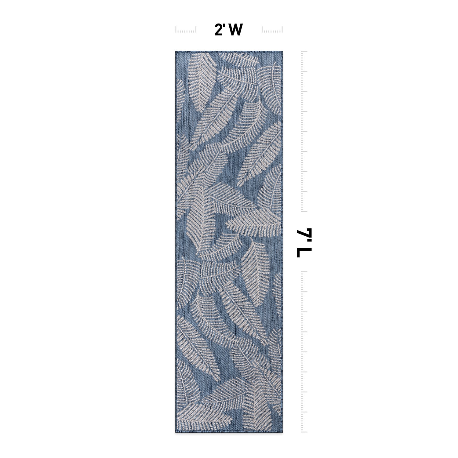 World Rug Gallery 114BLUE2X7 rugs - View #3