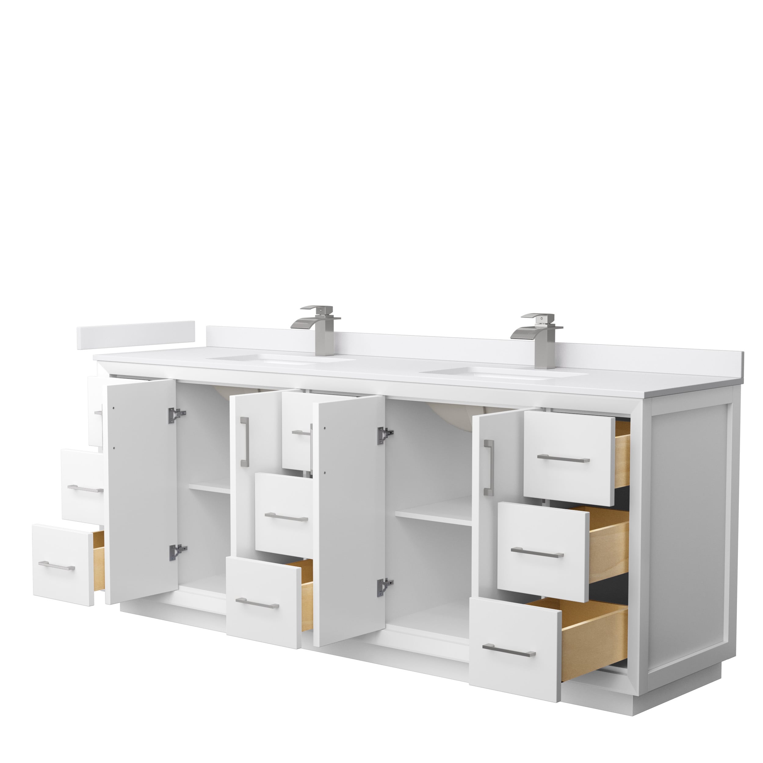 Wyndham Collection WCF414184DWHWCUNSMXX Bath-Vanity-Combo - View #2