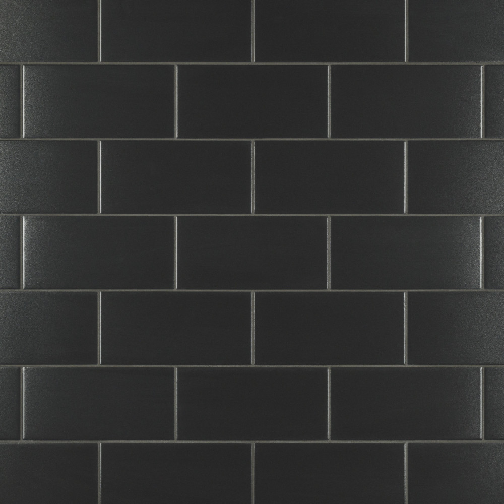 Affinity Tile (Sample) Piscina Brick Nero Brillo 5-in x 10-in Glossy ...