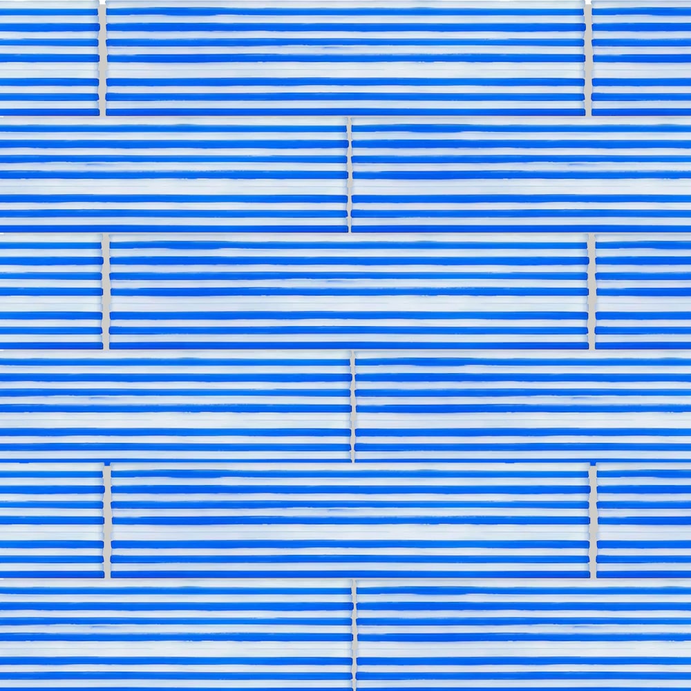 Elida Ceramica LW230131059 Frosted Ibiza Sky 3-in x 12-in Glossy Glass Subway Wall Tile (3.872-sq. ft/ Carton)
