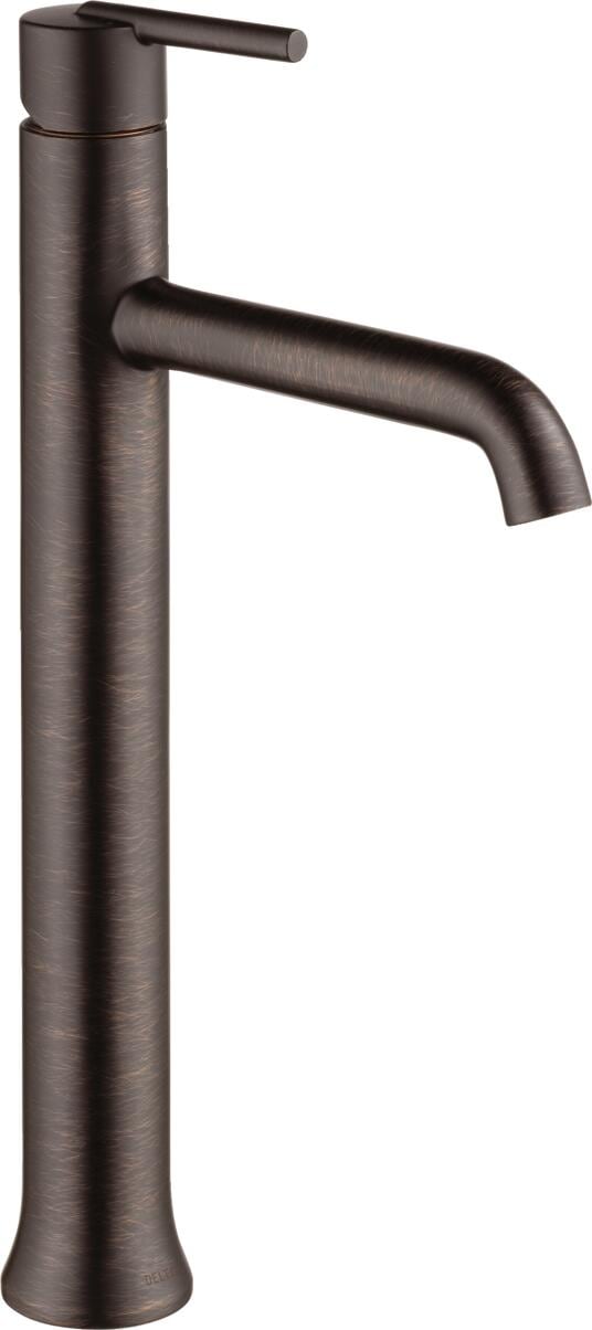 Delta 759-RB-DST Trinsic Venetian Bronze Vessel 1-handle WaterSense Mid-arc Residential Handle Bathroom Sink Faucet