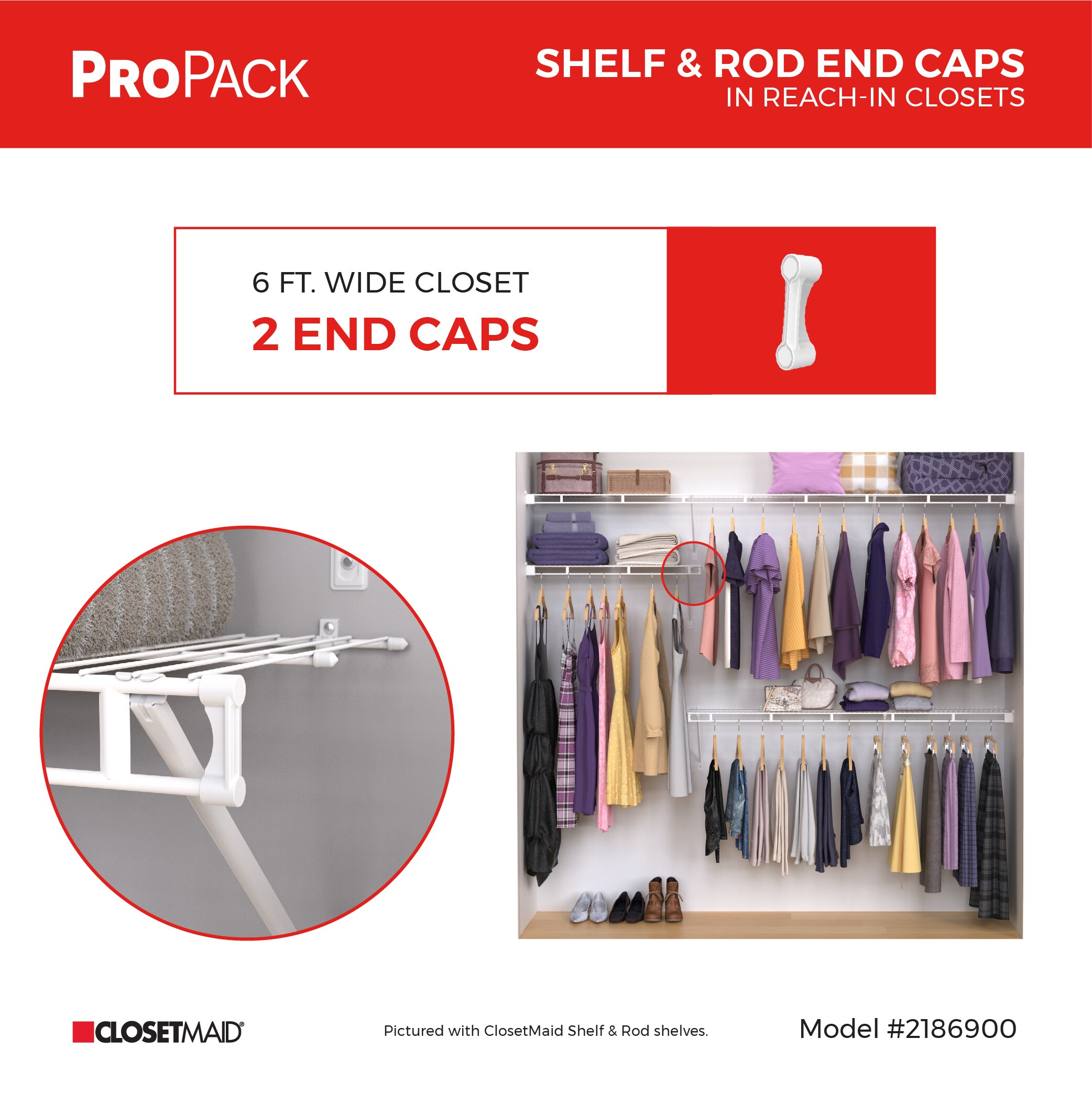 ClosetMaid 2186900 Wire-Closet-Hardware - View #6