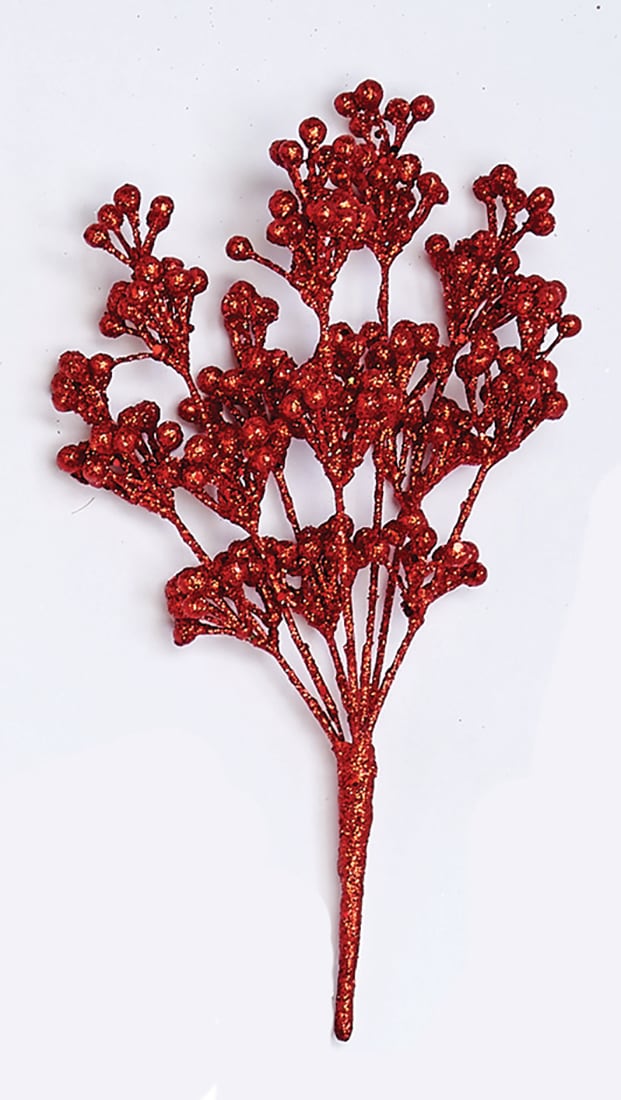 Worth Imports 7816RD 3-Pack Red Berry Spray Christmas Tree Pick