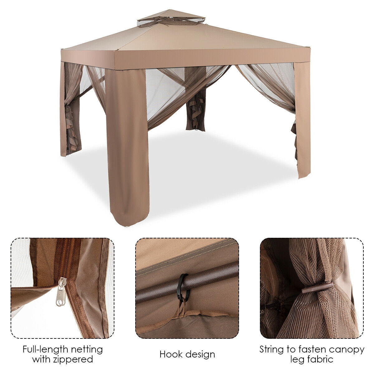 Iseryn BV3907CF Wood-Resin-Gazebos - View #2