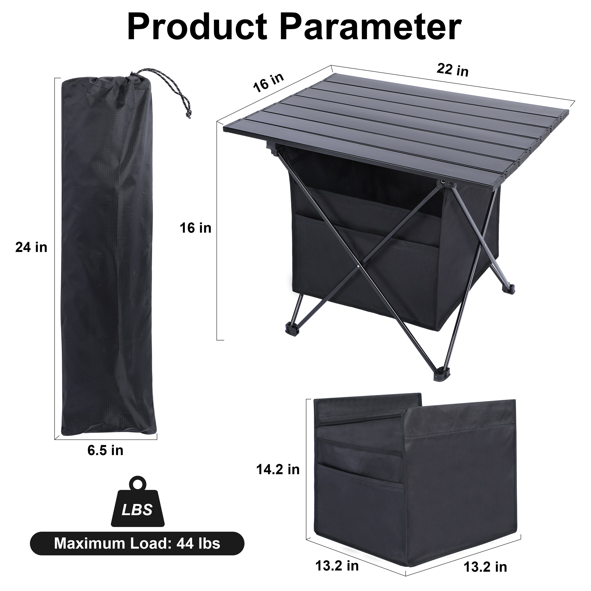 Kahomvis DHS-QPW1-6212 Picnic-Tables - View #3