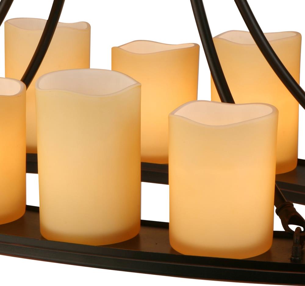 Pillar candle chandelier clearance