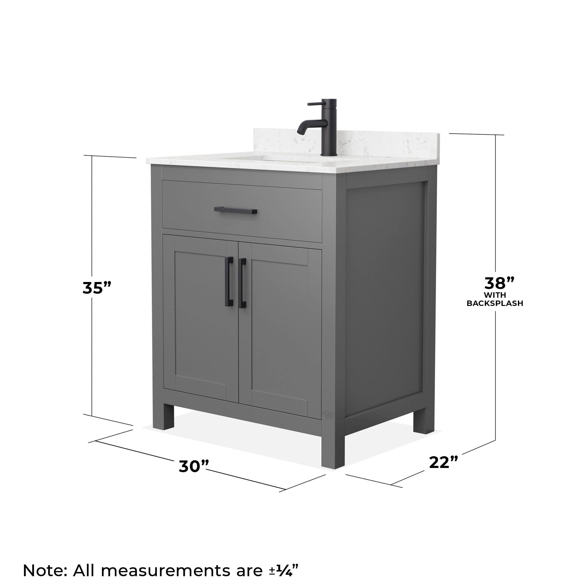 Wyndham Collection WCG242430SGBCCUNSMXX Bath-Vanity-Combo - View #5