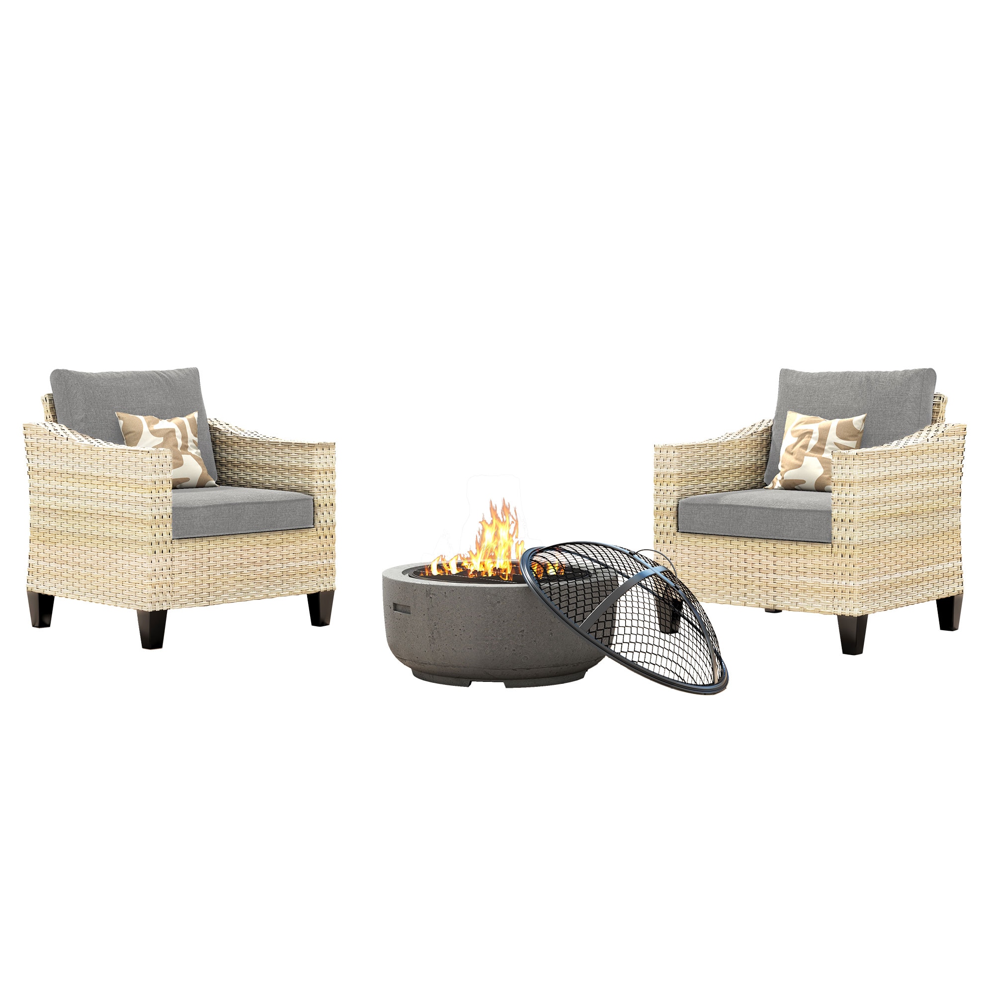 Pouuin SDAR202 Patio-Conversation-Sets - View #3