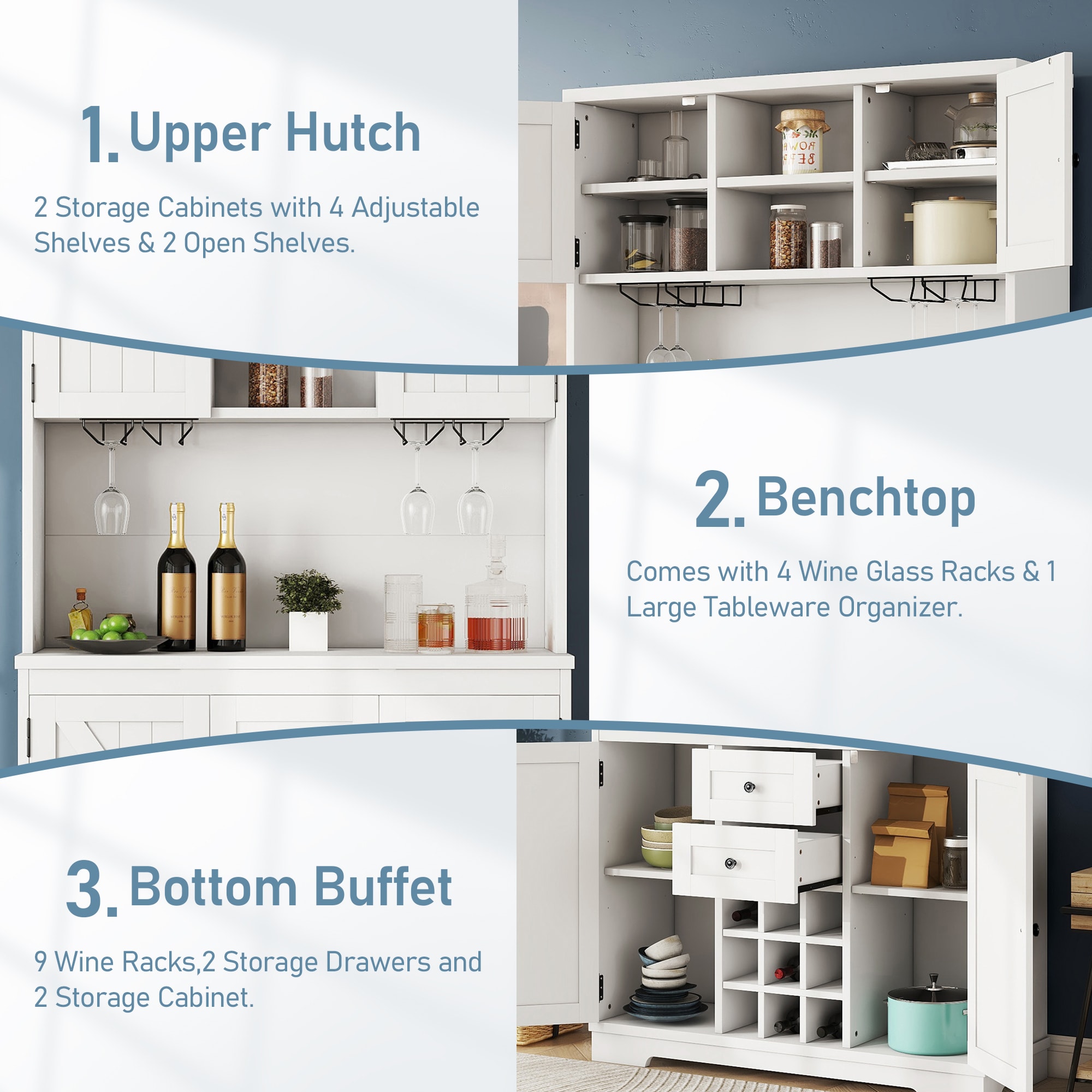 SINOFURN SYD330002WT Dining-Kitchen-Storarge - View #13
