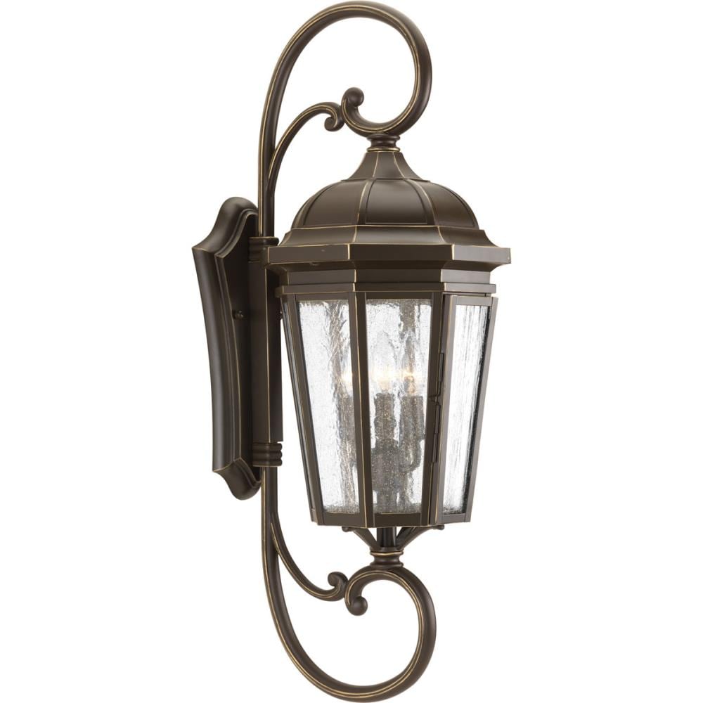 Progress Lighting Verdae 3-Light 30.5-in Antique Bronze; Outdoor Wall ...