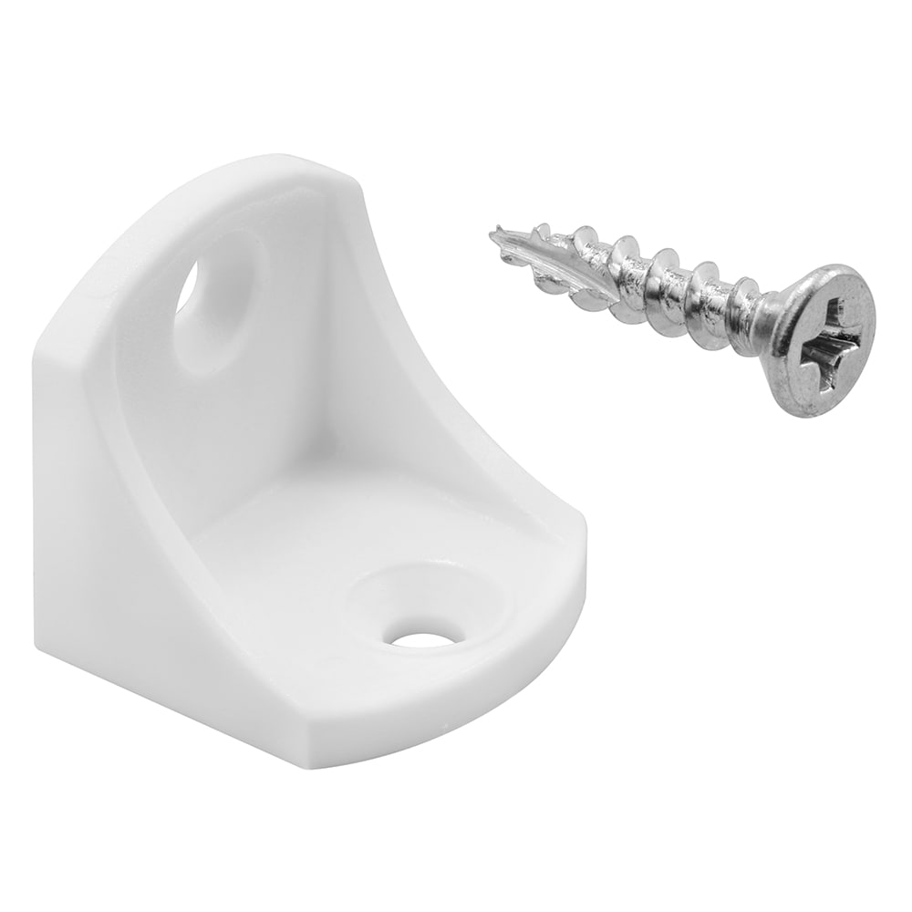 Prime-Line EP 16078 1.0625-in L x 1.0625-in W x 1.0625-in D Shelf Bracket (2-Pack)