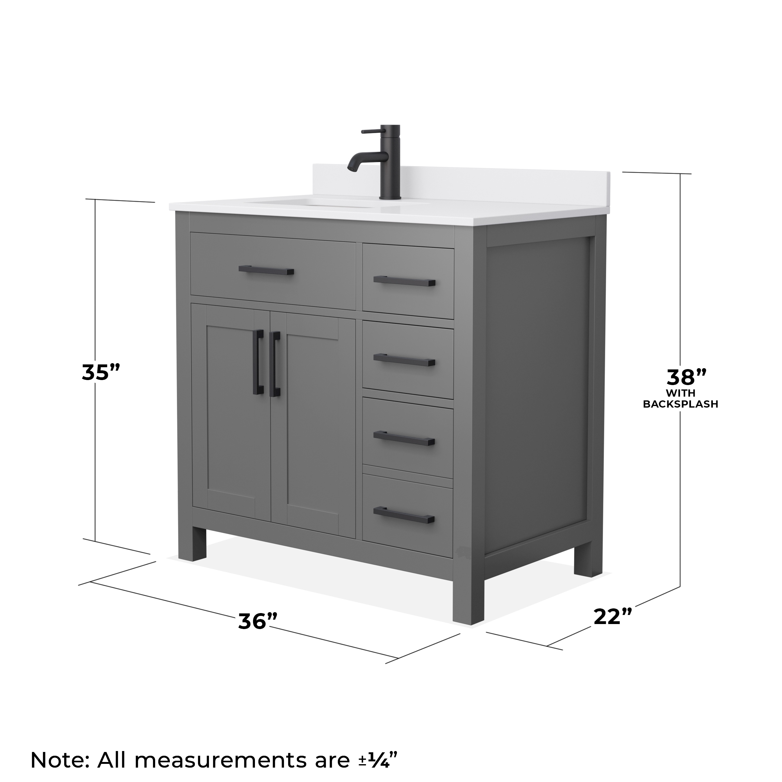Wyndham Collection WCG242436SGBWCUNSMXX Bath-Vanity-Combo - View #5