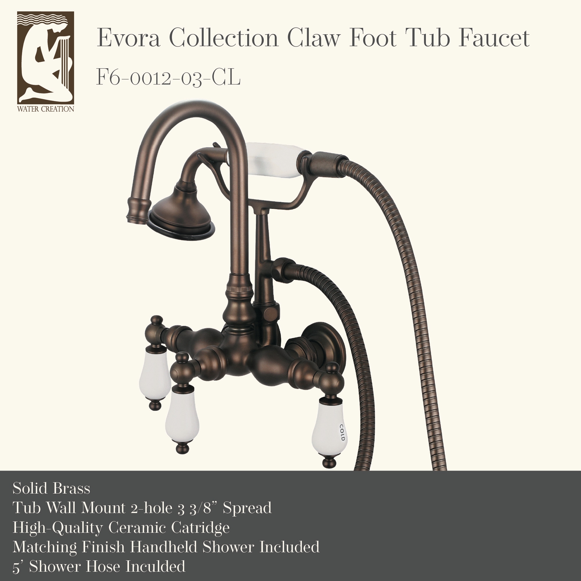 Water Creation F6-0012-03-CL Roman-Tub-Faucets - View #3