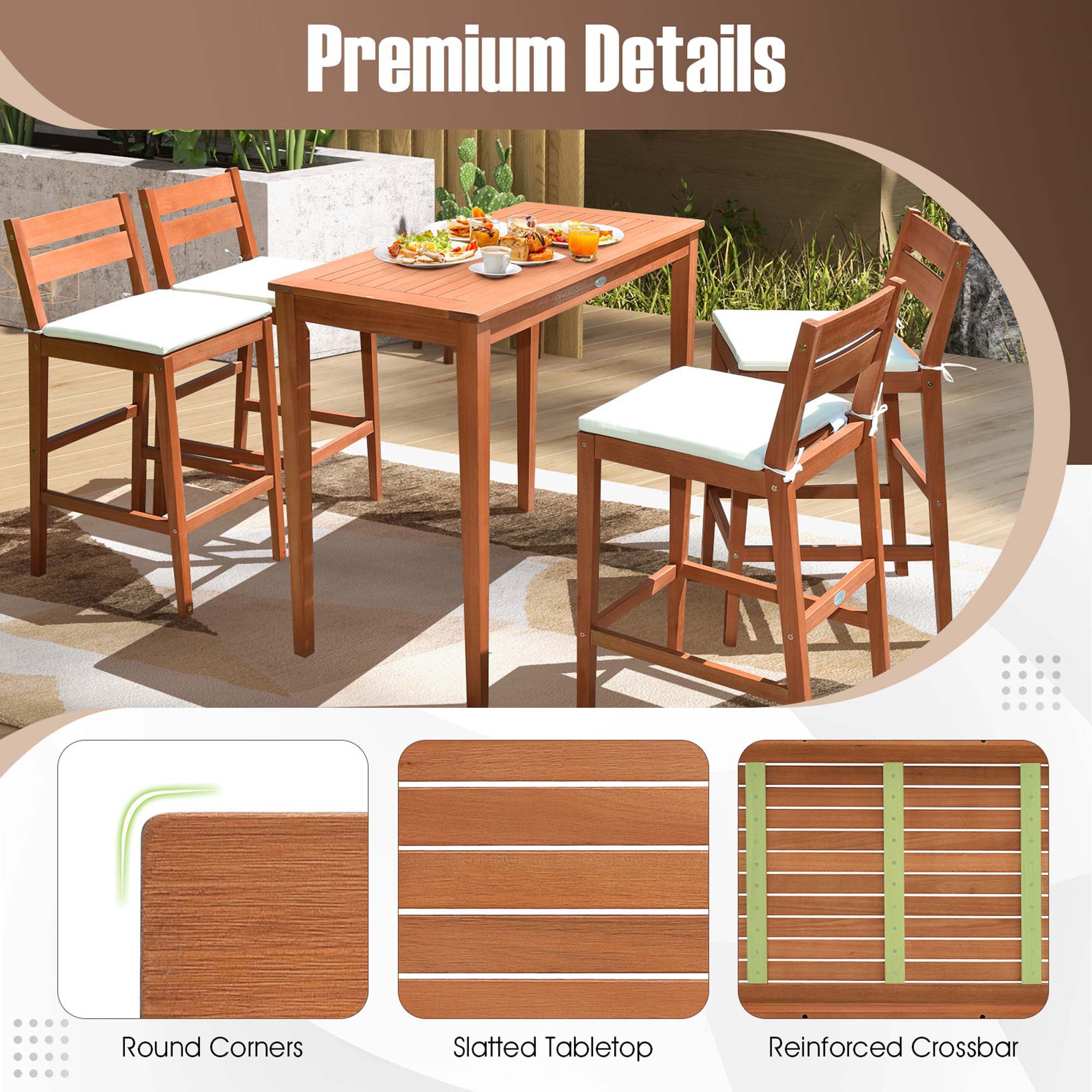 Costway LWS00066 Patio-Tables - View #8
