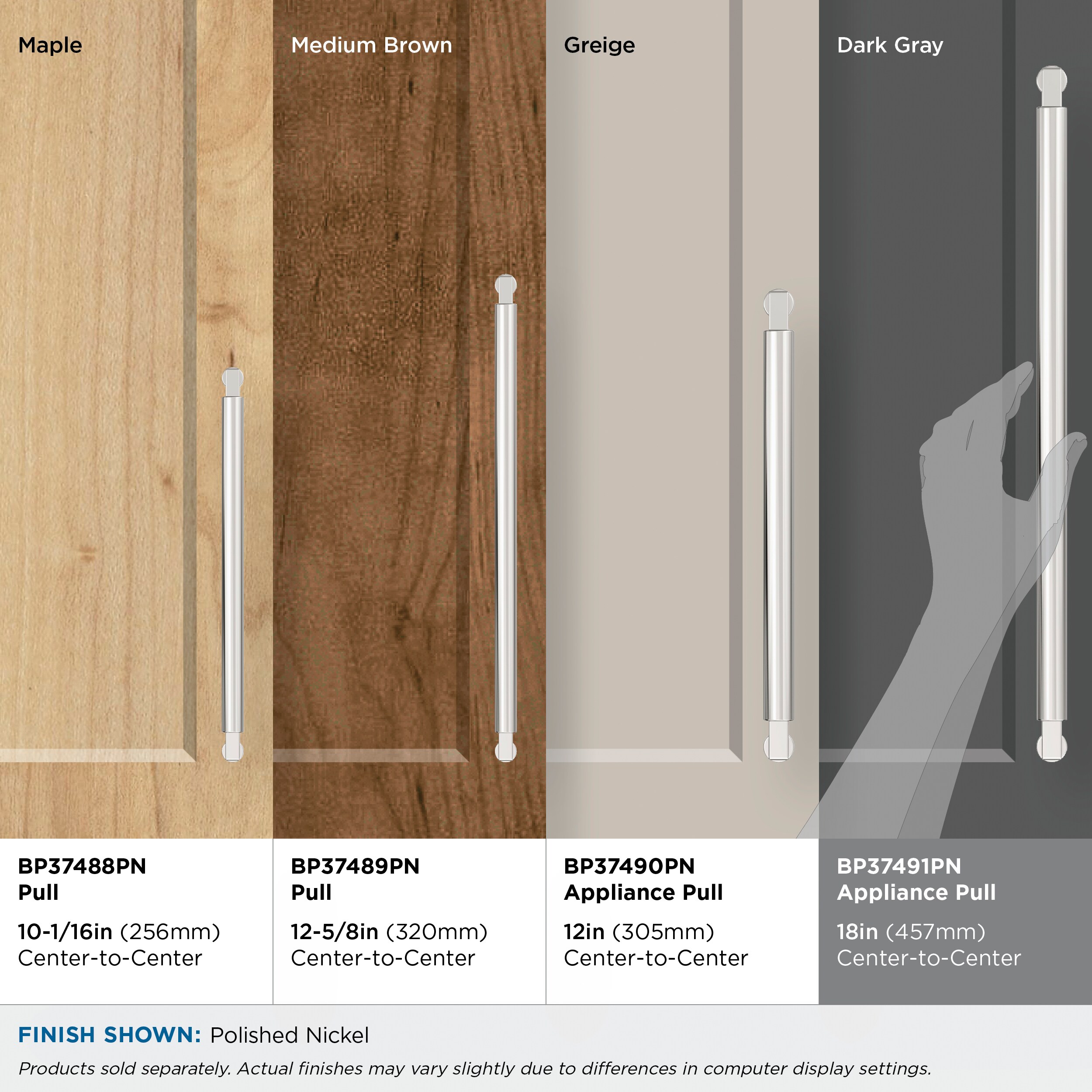 Amerock BP37491PN Cabinet-Pulls - View #7